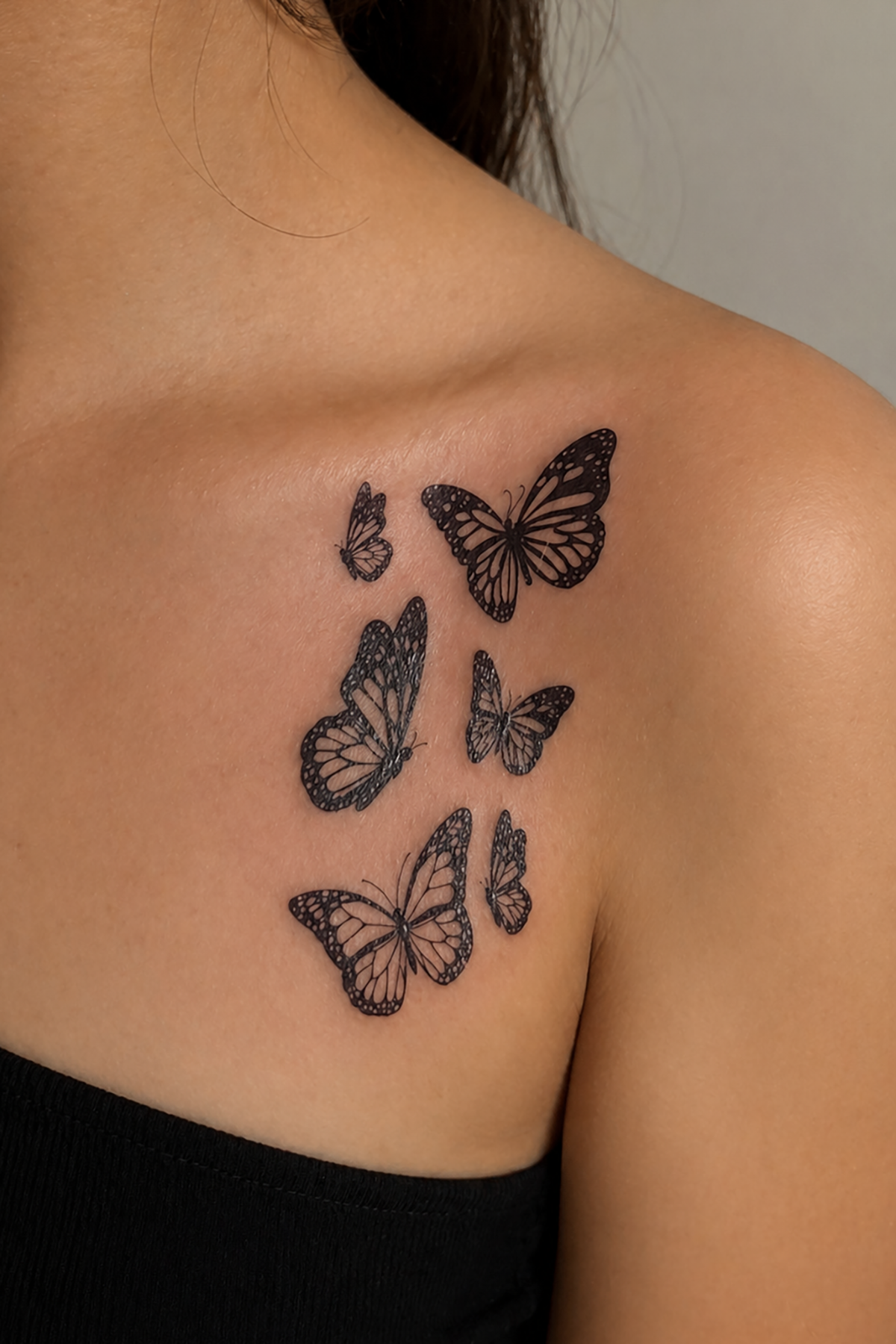Geçici Kelebek Figürlü Mini Dövme Tattoo