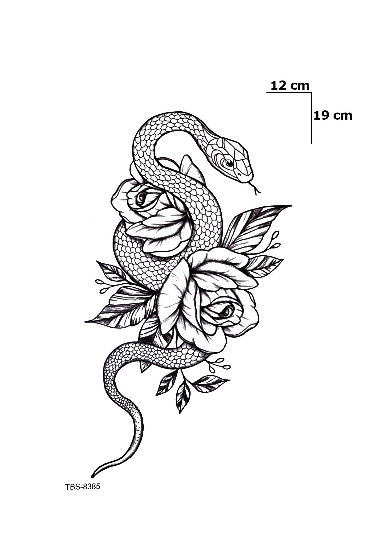 Yılan Geçici Dövme Tattoo