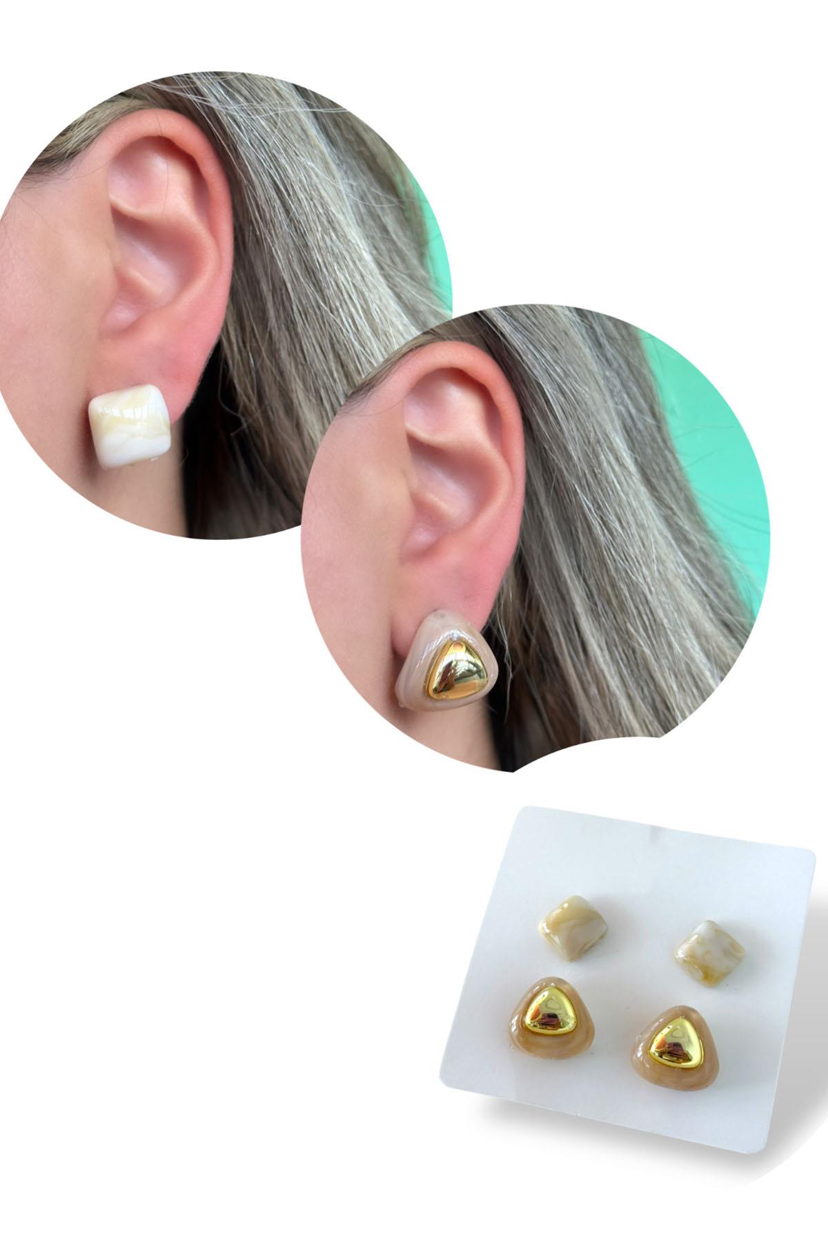 Karışık Renk Küpe Set