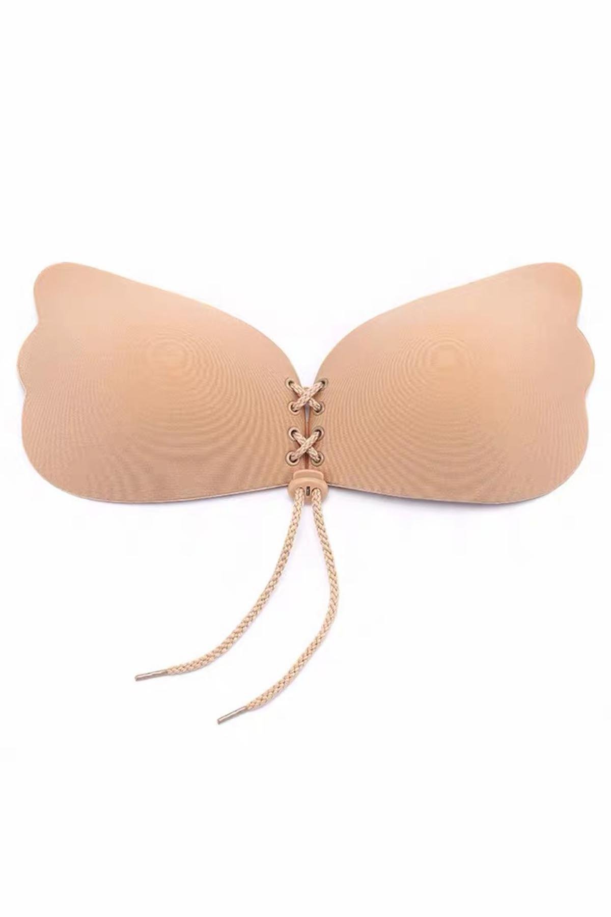 Dekolte/Abiye Yapışkanlı Bra Sütyen/ Askısız Straplez Göğüs Dikleştirici Sütyen 75B