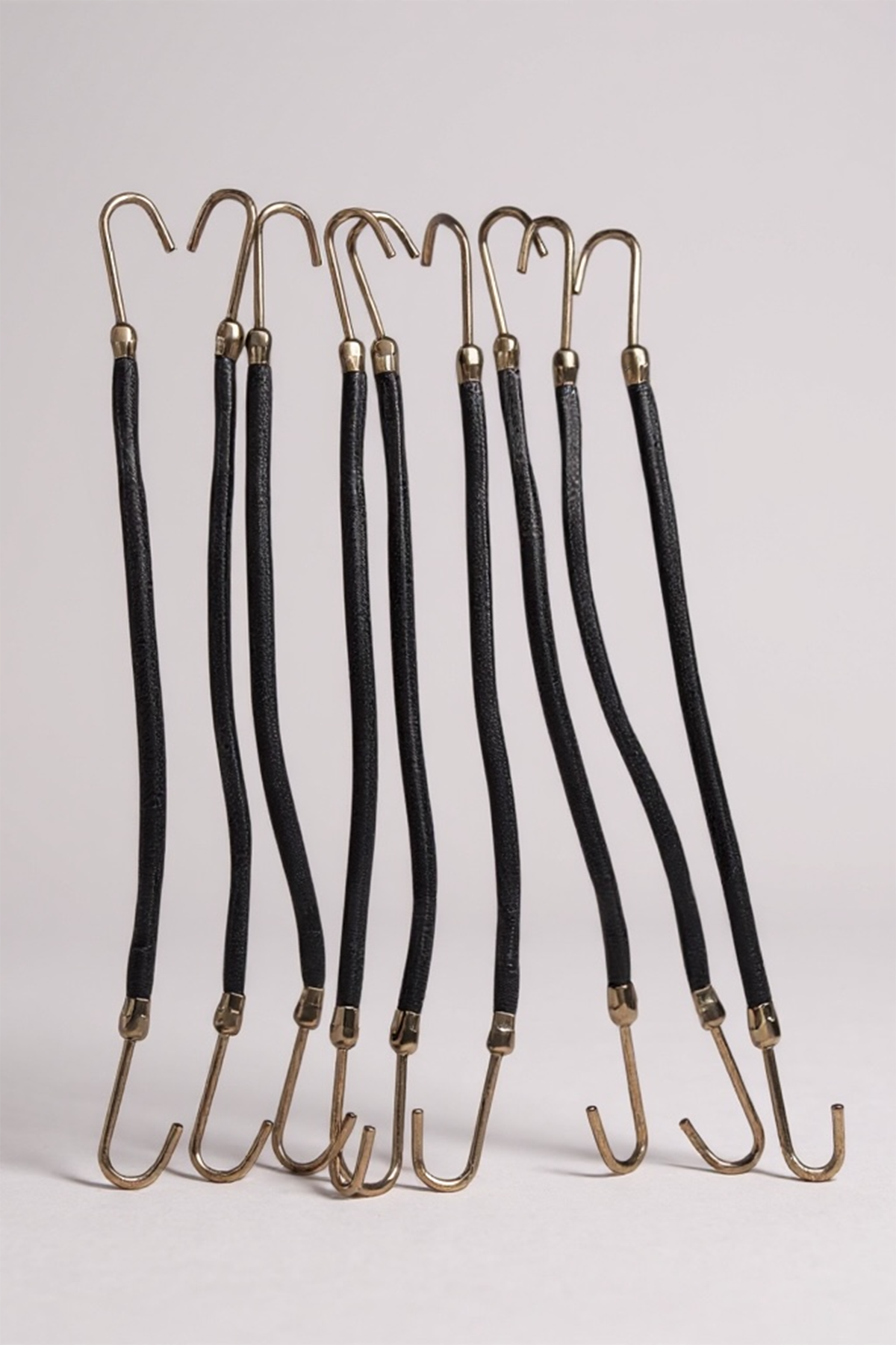 Siyah Renk 9'lu Kancalı Lastik Toka Set