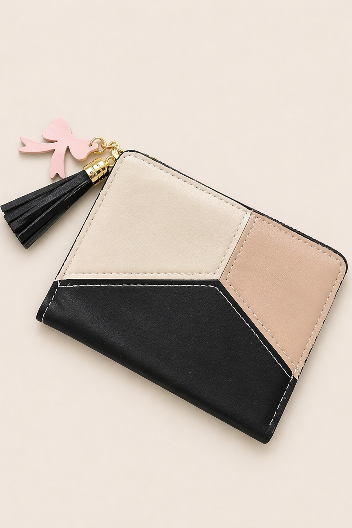 Karışık Renk Deri Kadın Cüzdan