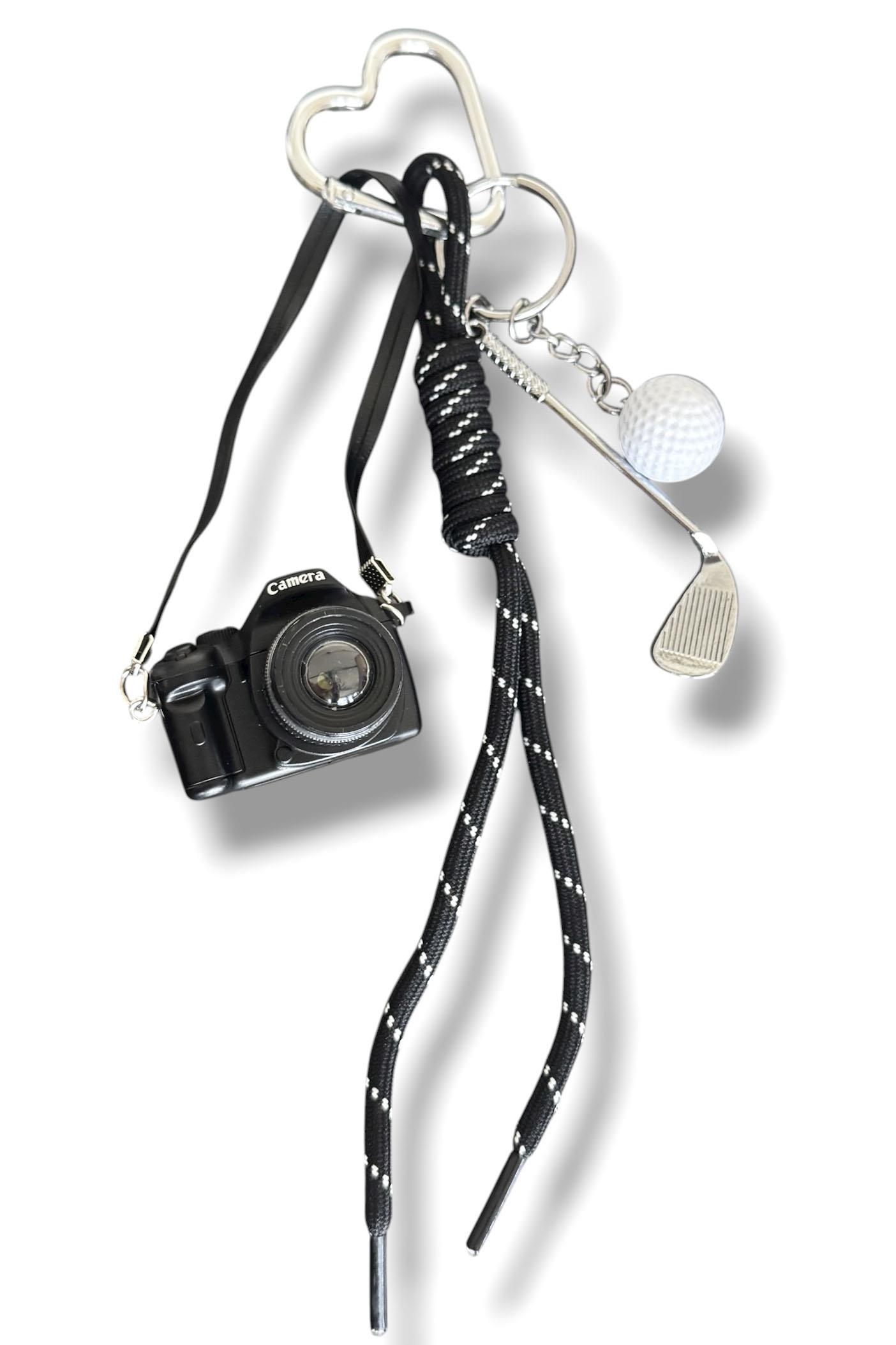 Siyah Renk Karışık Figürlü Çanta Charm/ Anahtarlık