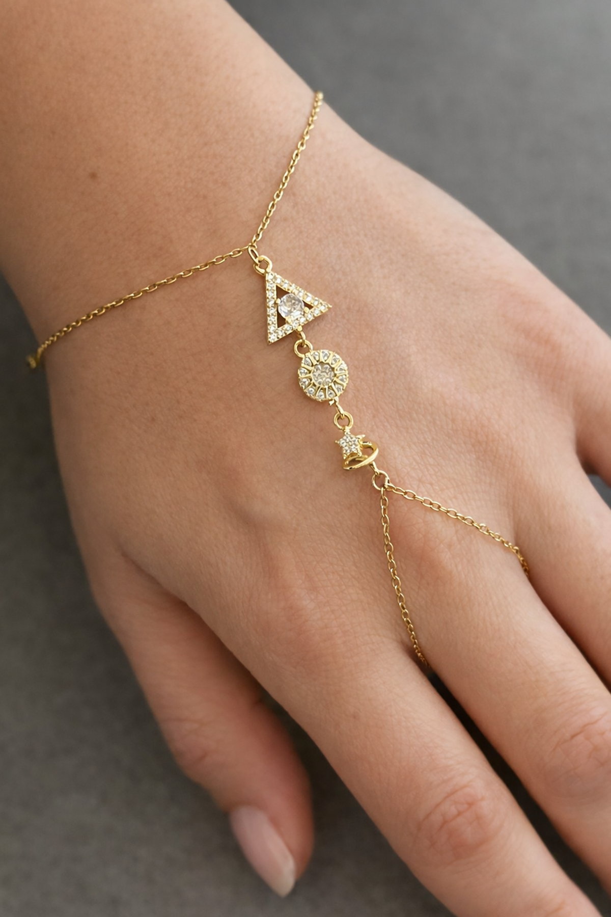 Altın Renk Karışık Figürlü Çelik Şahmeran