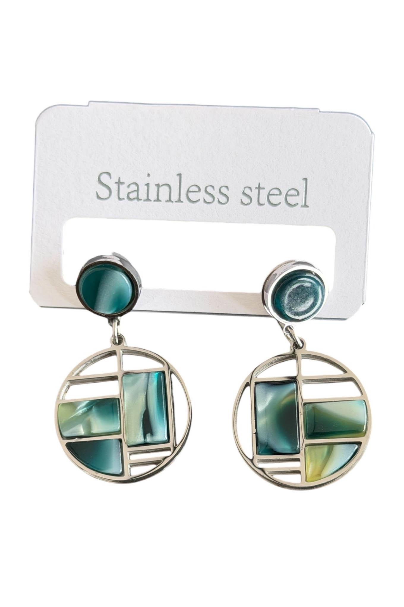 Gümüş Renk Çelik Küpe (Çift)