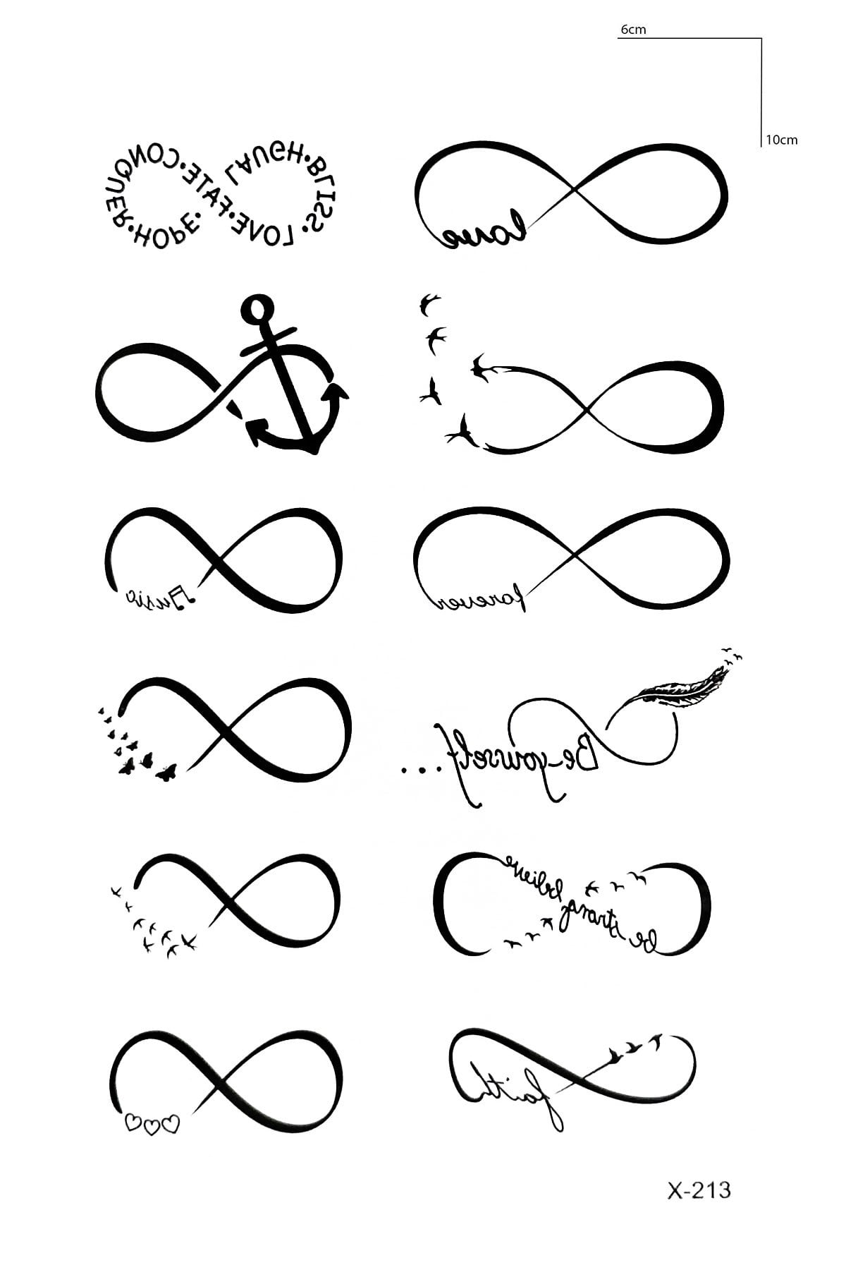 Sonsuzluk Mini Geçici Dövme Tattoo