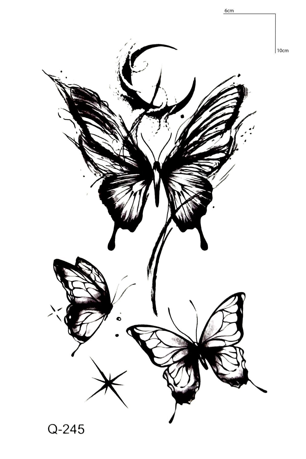 Kelebekler Mini Geçici Dövme Tattoo