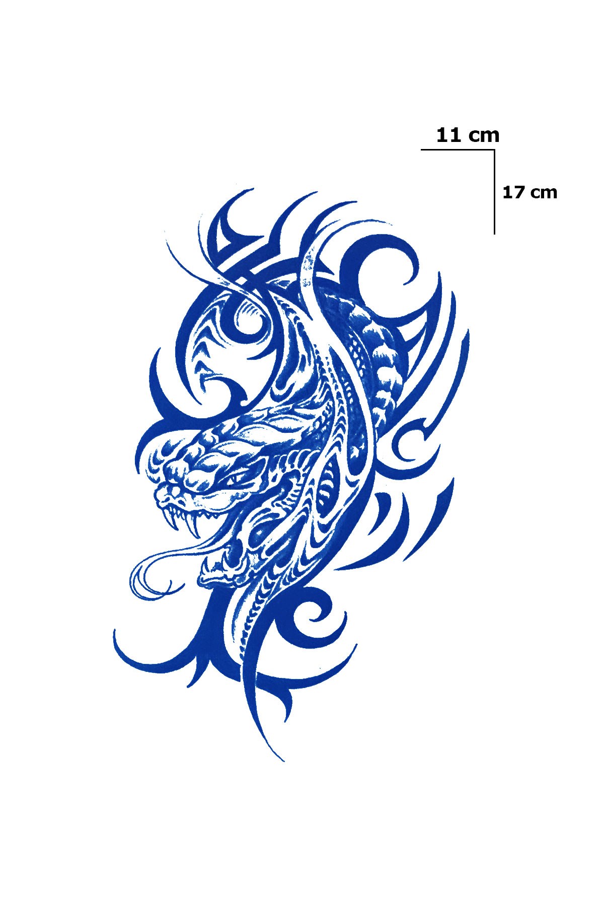 Tribal Sonradan Kararan Yarı Kalıcı Geçici Dövme Tattoo