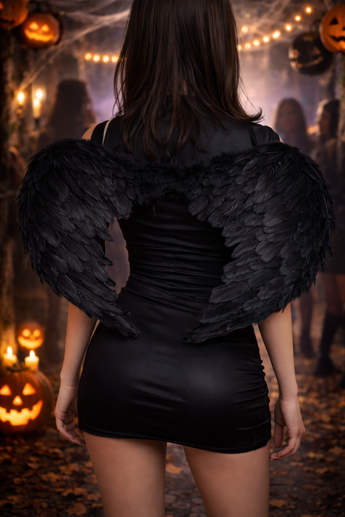 Siyah Renk Melek Kanadı 