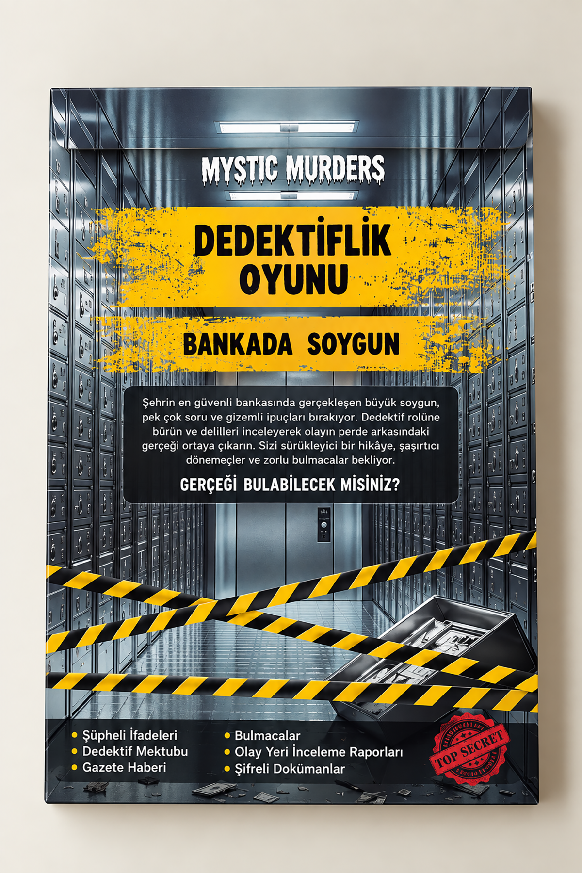 Dedektif Cinayet Çözme Oyunu-Bankada Soygun