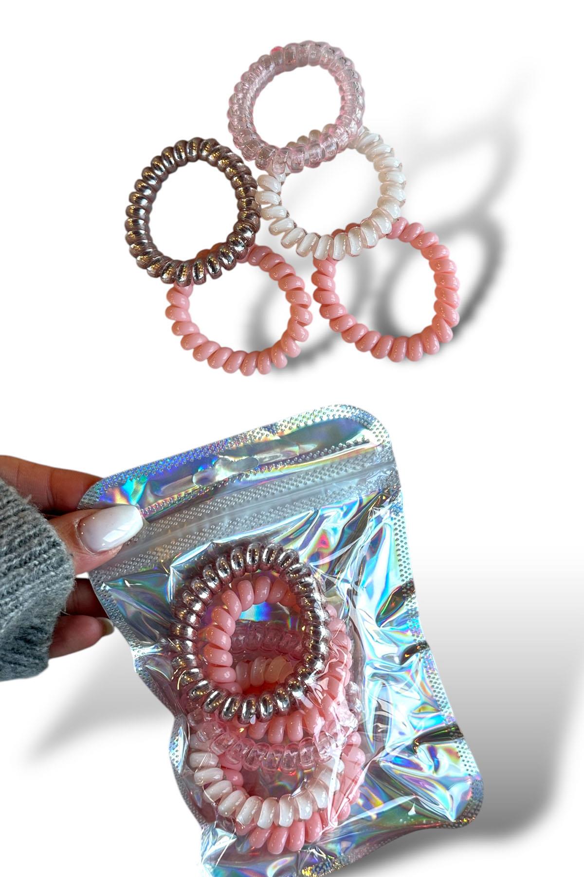 5'li Pembe Renk Helezon Toka