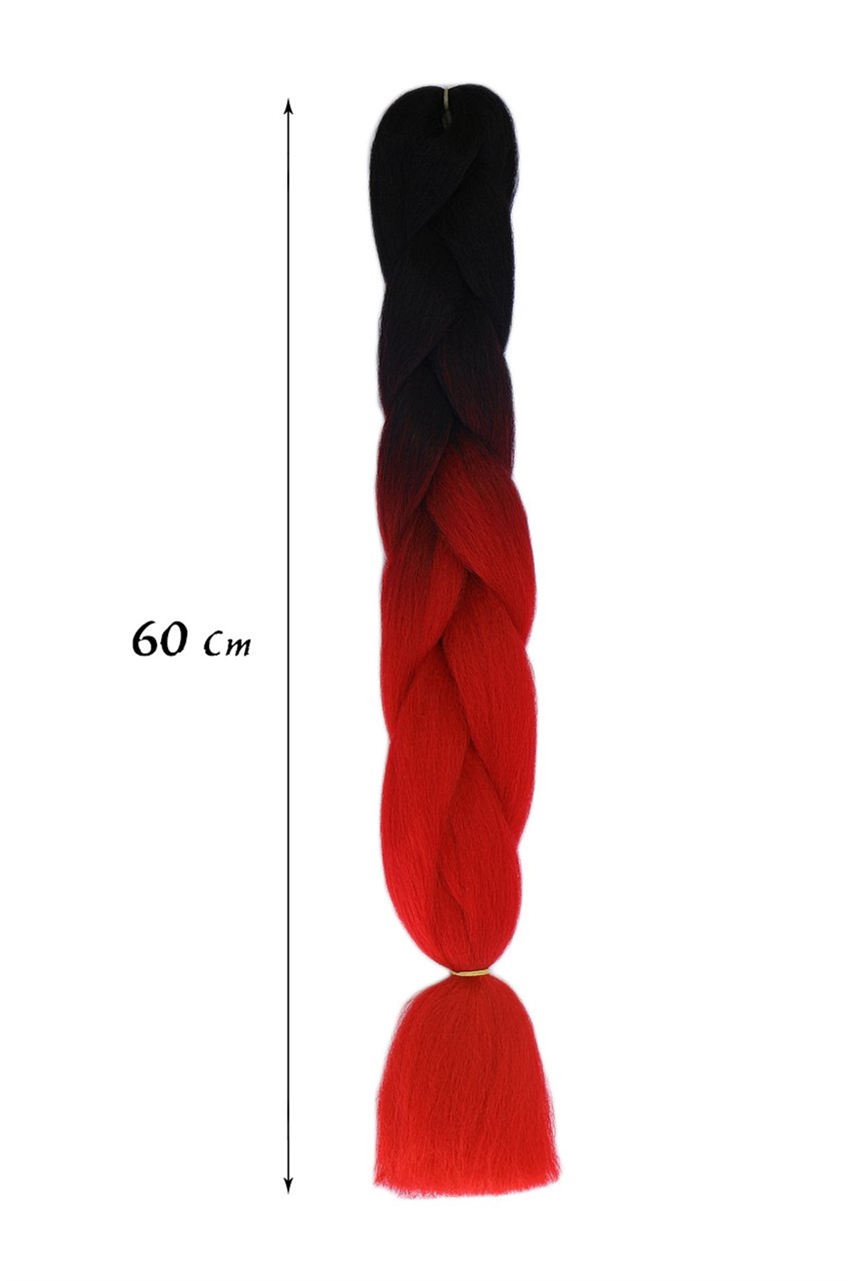 60cm 100gr. Afrika Zenci Örgüsü Box Braid İki Renk Ombreli Sentetik Saç