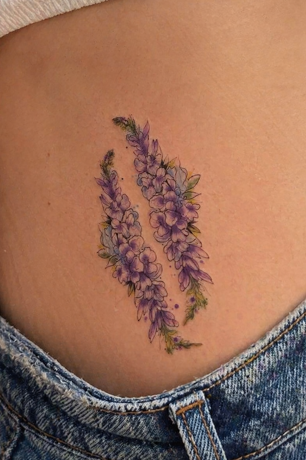 Geçici Çiçek Figürlü Mini Dövme Tattoo