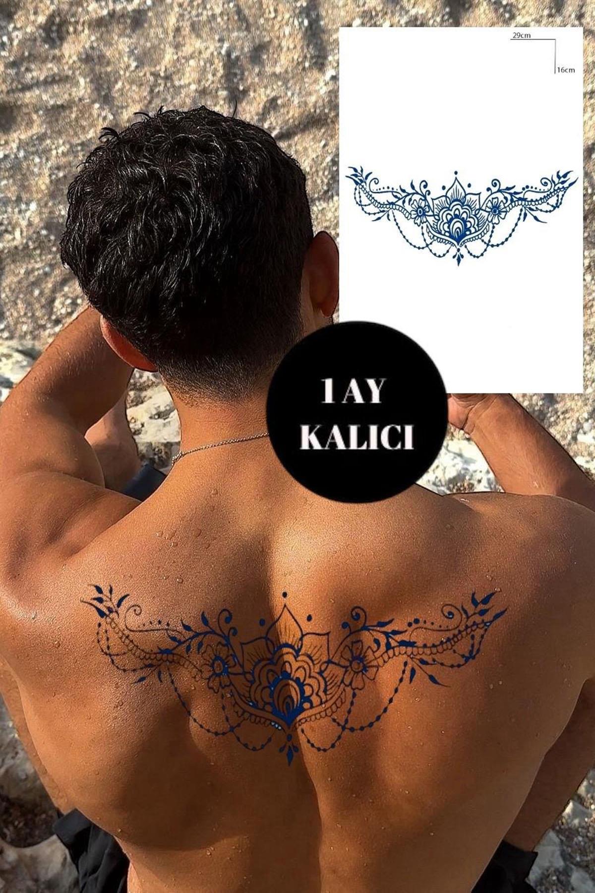Çiçek Figürlü 12 Saat Sonra Kararan Geçici Dövme Tattoo