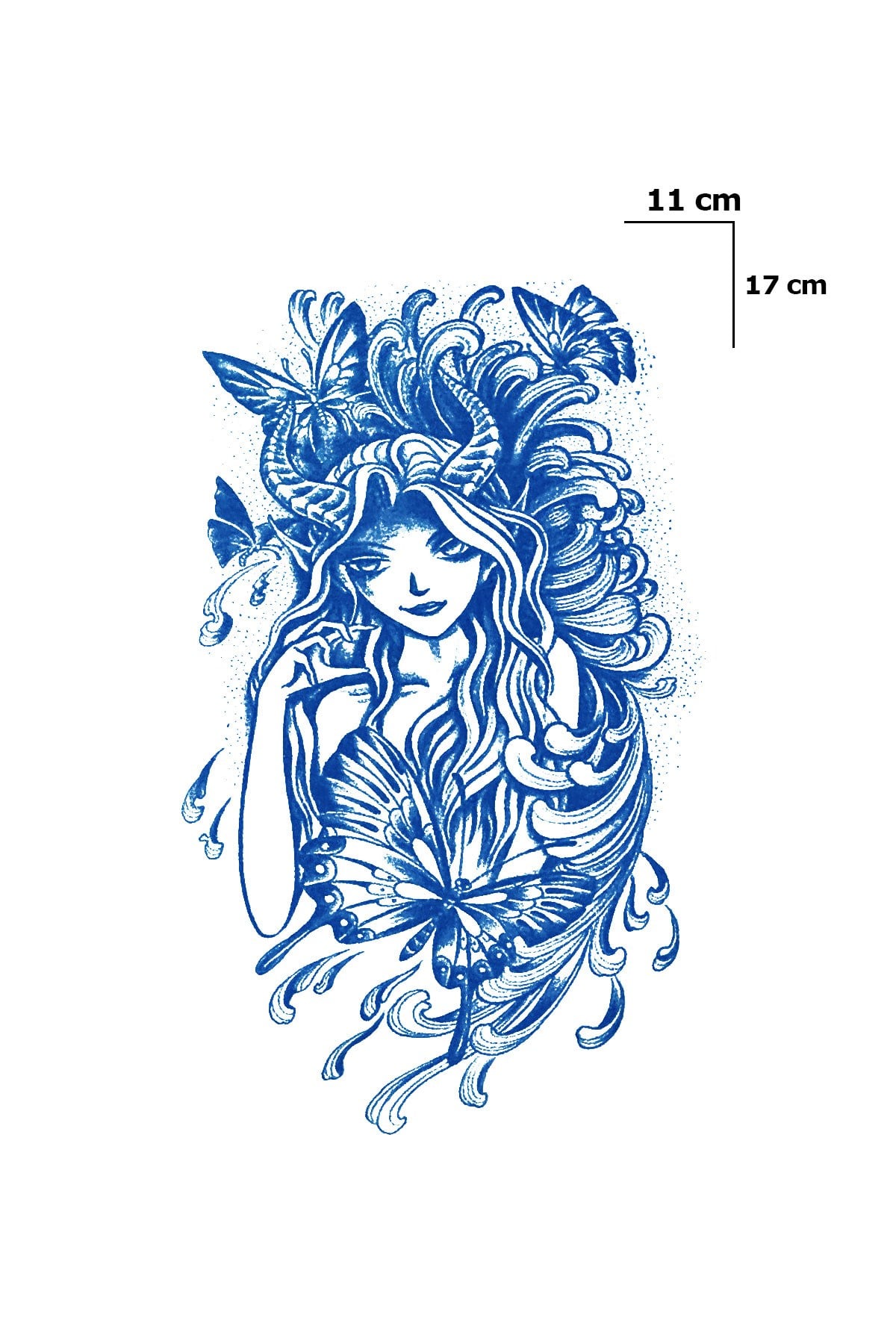 Kız Sonradan Kararan Yarı Kalıcı Geçici Dövme Tattoo