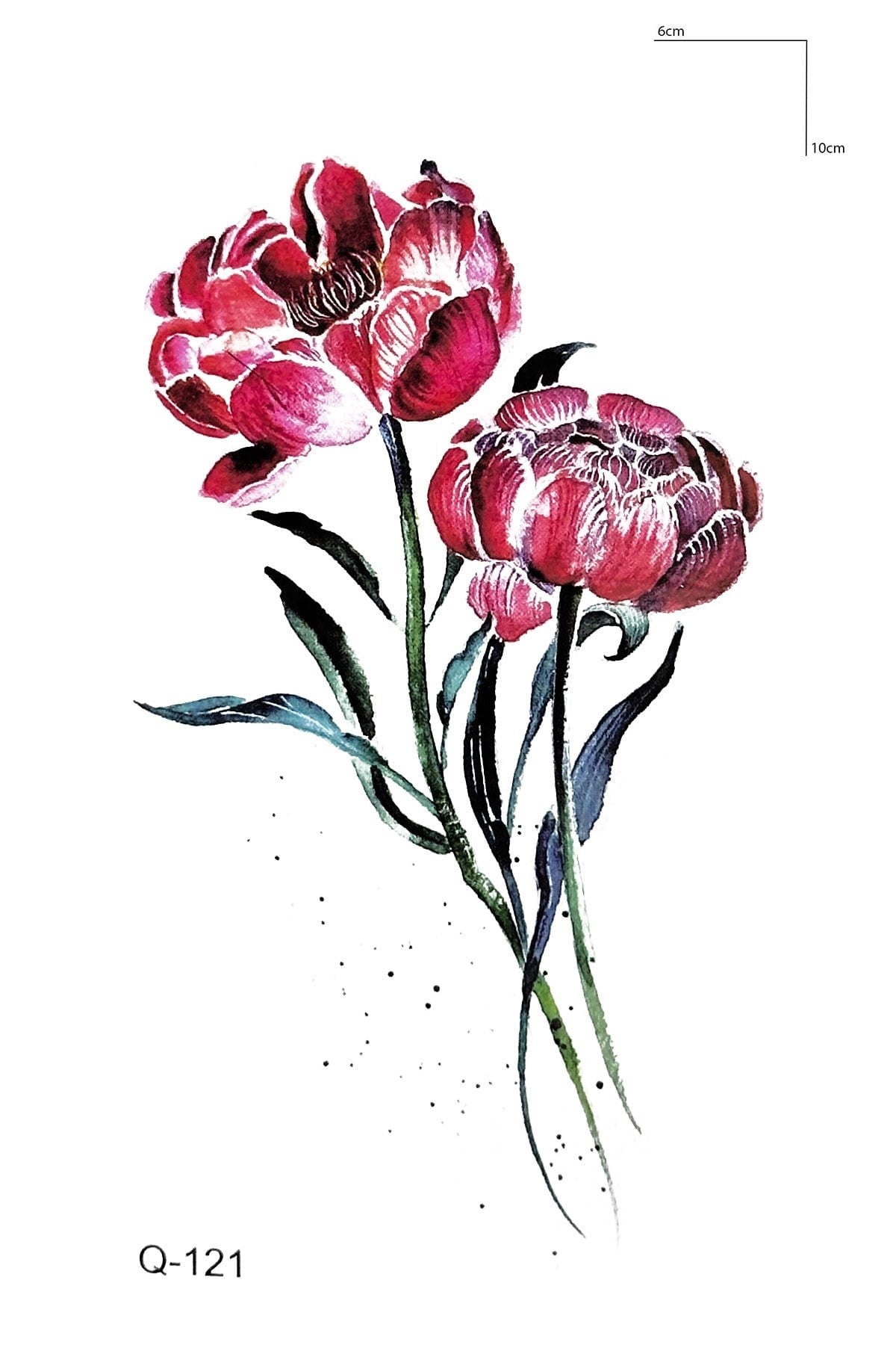 Gül Mini Geçici Dövme Tattoo