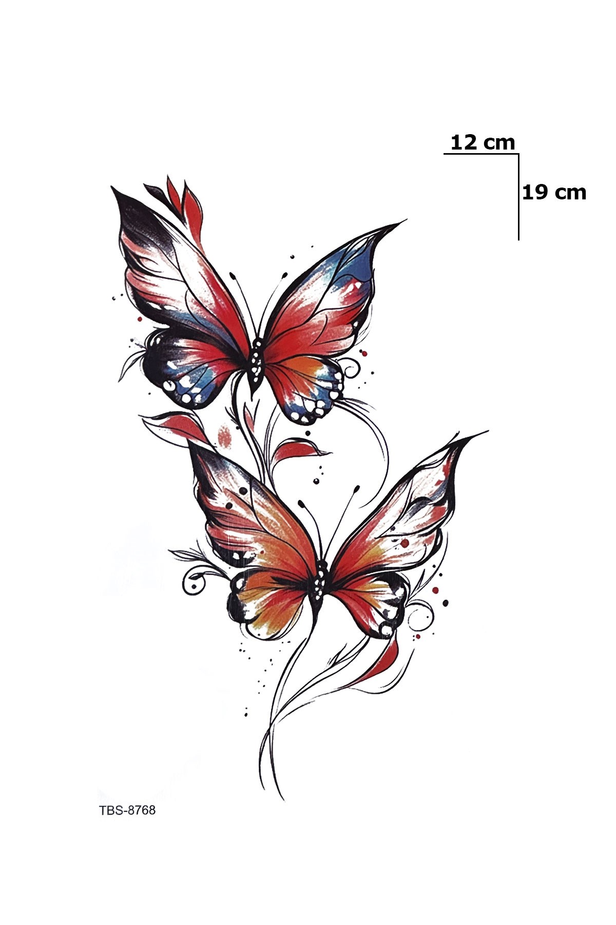 Kelebek Dövme Geçici Tattoo