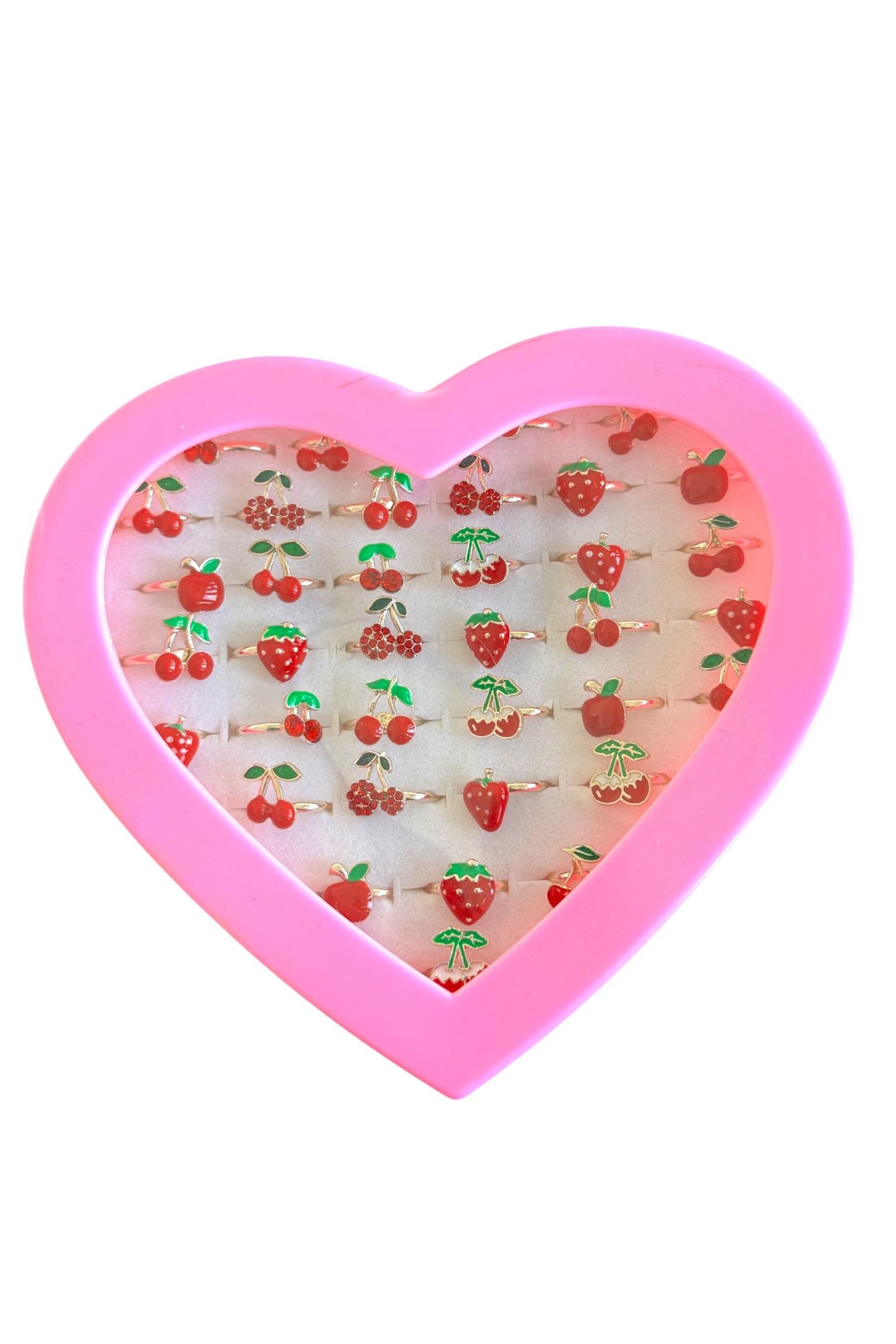 36'lı Karışık Renk Karışık Figürlü Ayarlanabilir Çocuk Yüzük Set