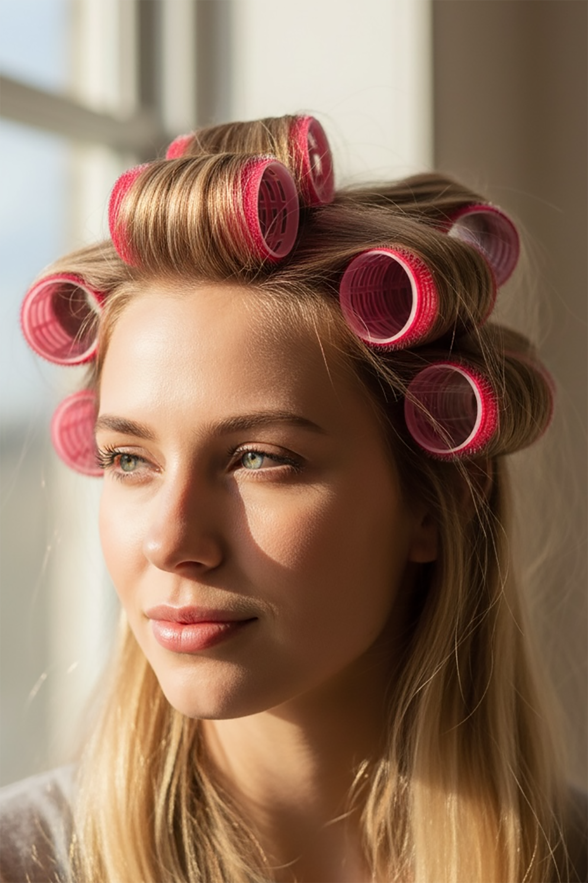 Kırmızı Renk 6'lı Küçük Boy Bigudi Set