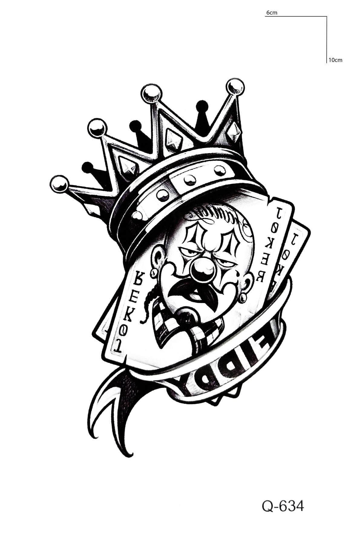 Joker Mini Geçici Dövme Tattoo