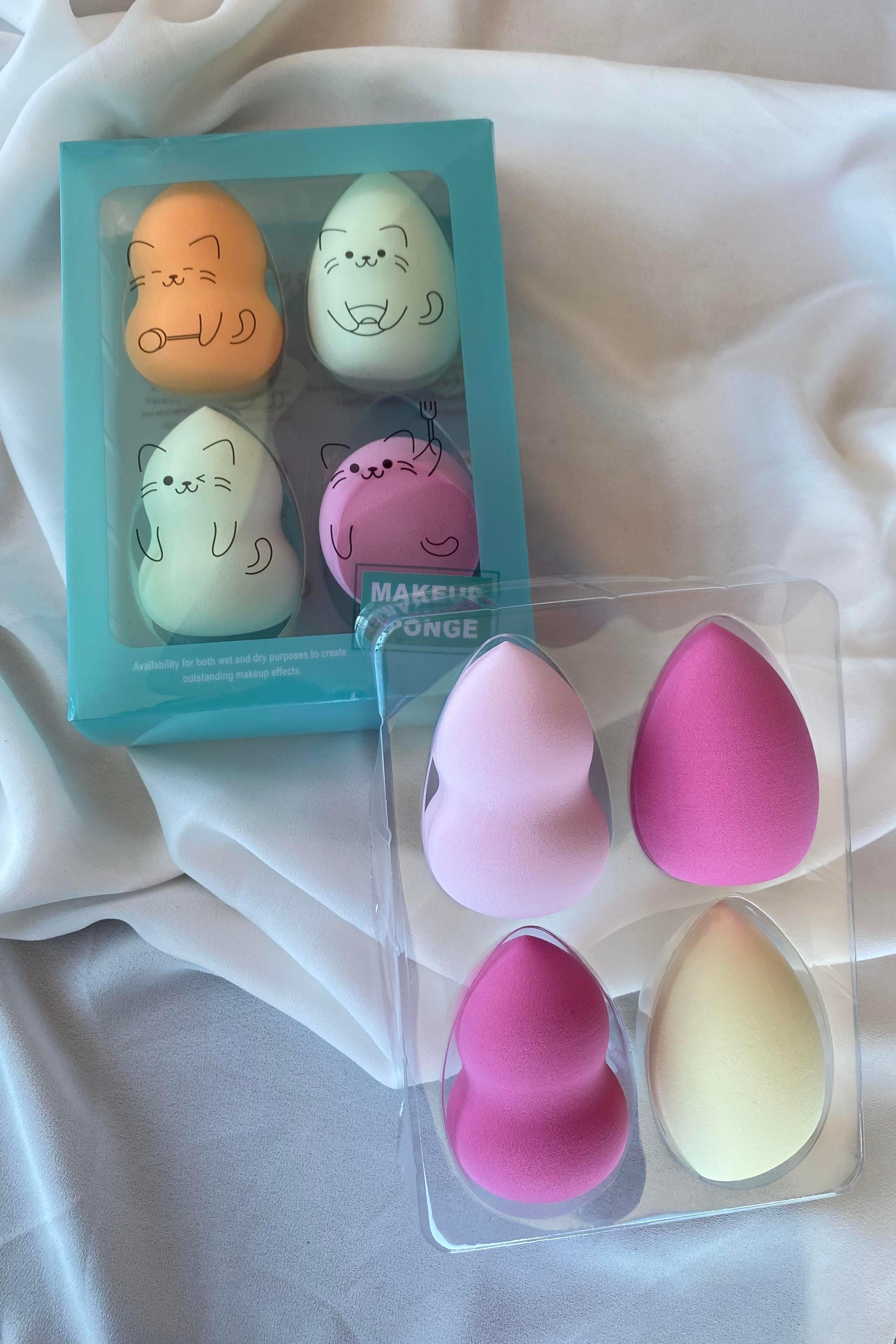 Turkuaz Renk 4´lü Makyaj Süngeri