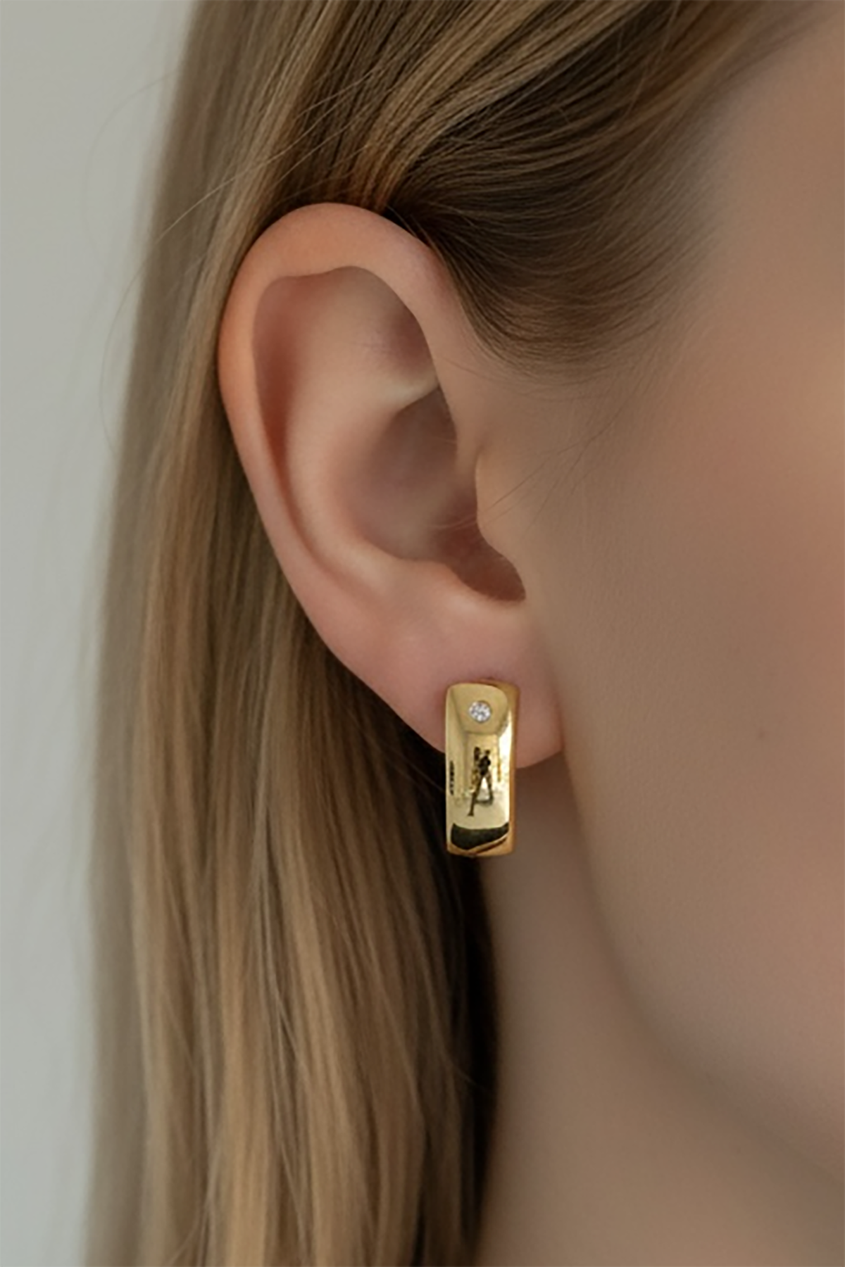 Altın Renk 14K Altın Kaplama Xuping Küpe (Çift)