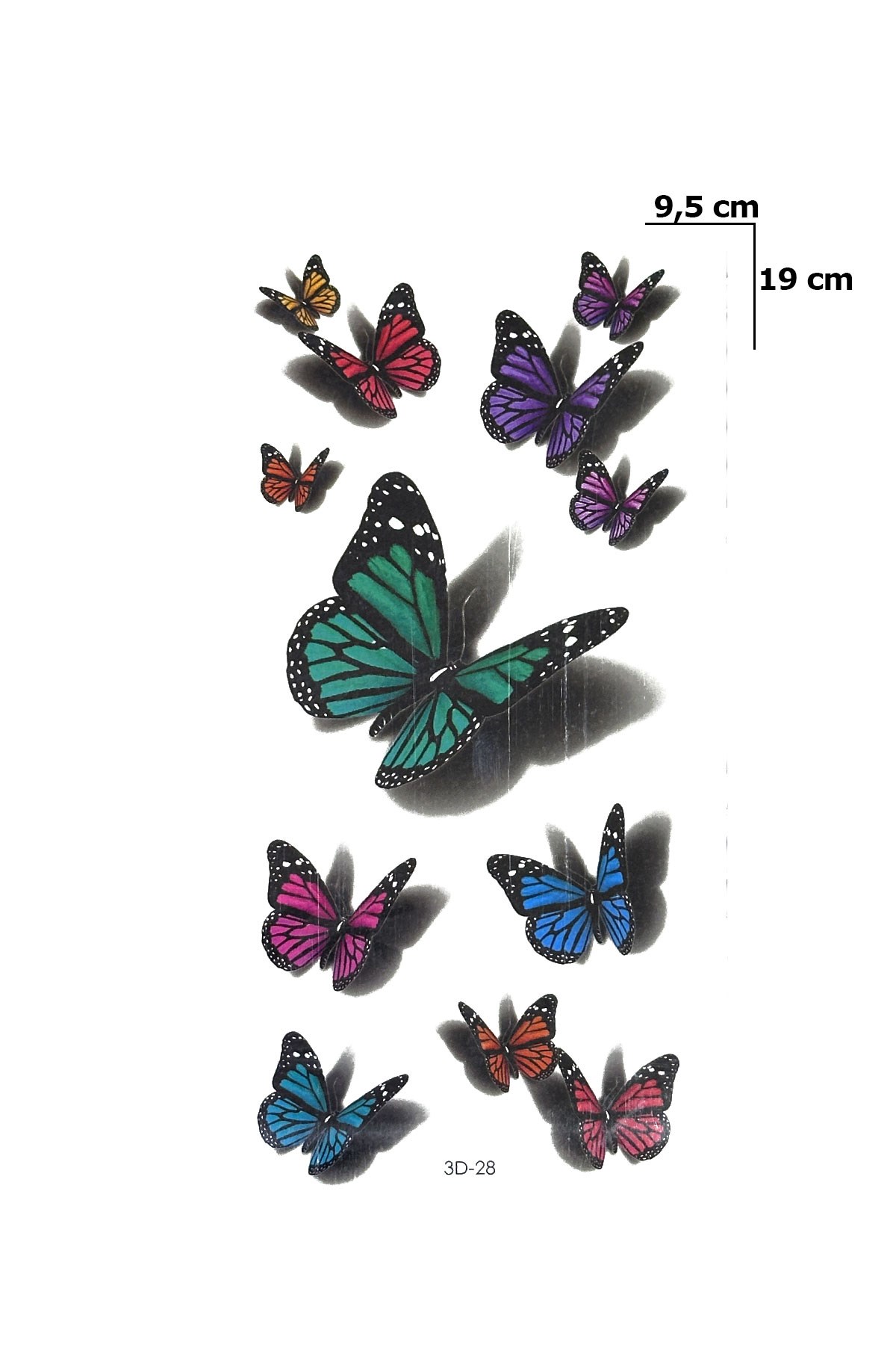 Kelebekler Geçici Dövme Tattoo