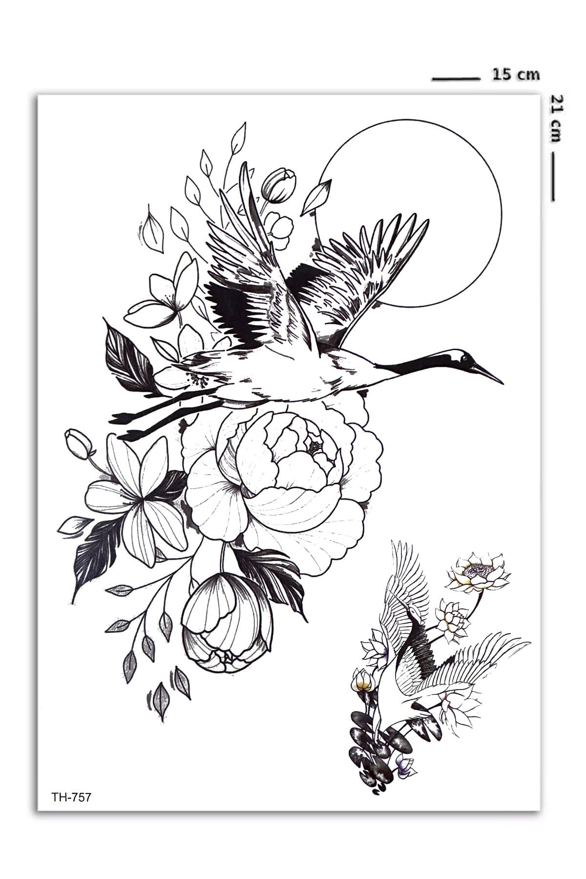 Leylek Geçici Dövme Tattoo