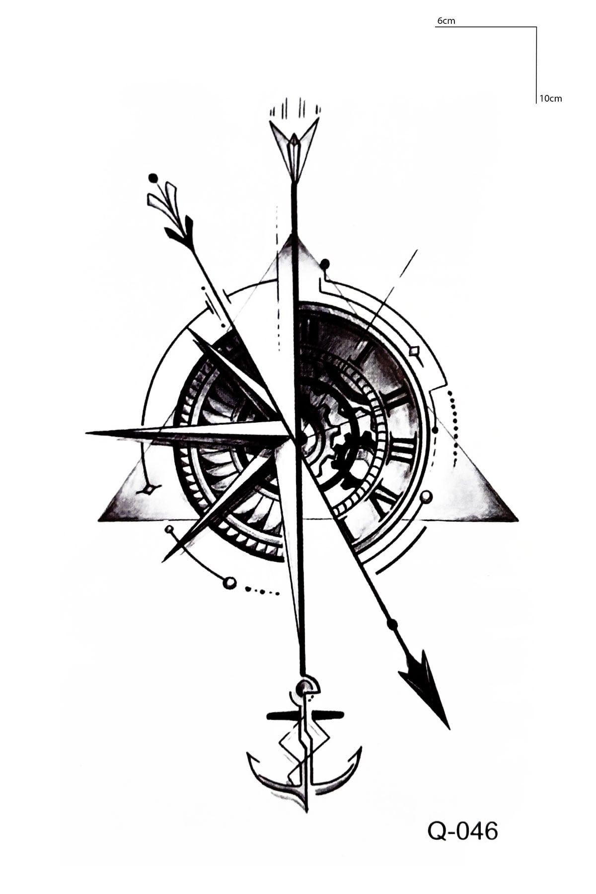 Pusula Mini Geçici Dövme Tattoo