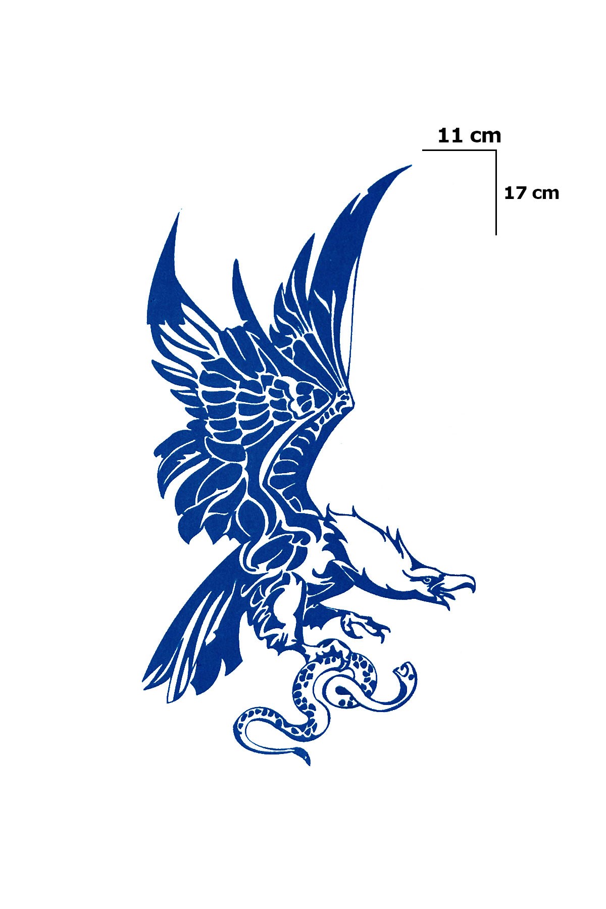 Kartal Sonradan Kararan Yarı Kalıcı Geçici Dövme Tattoo