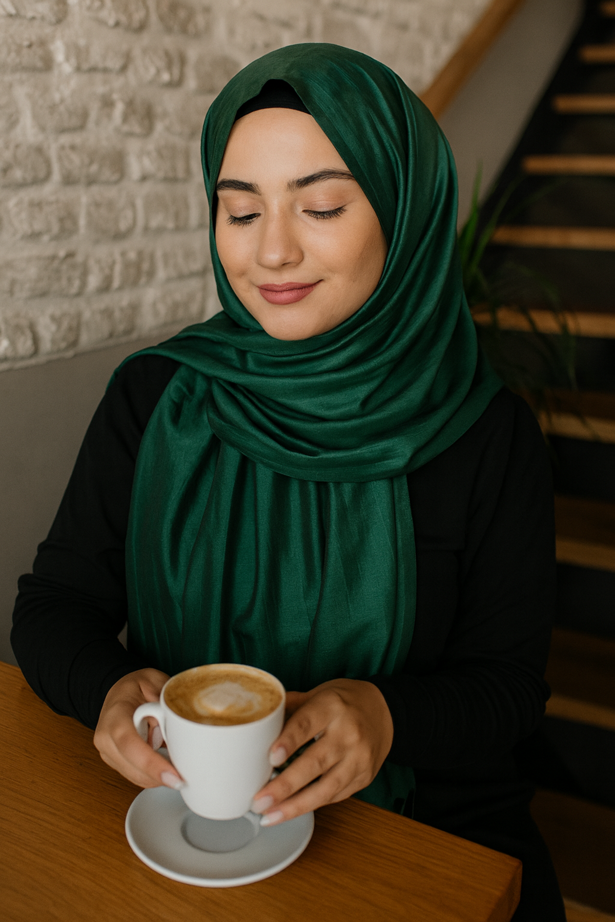 Yeşil Renk Tafta Şal