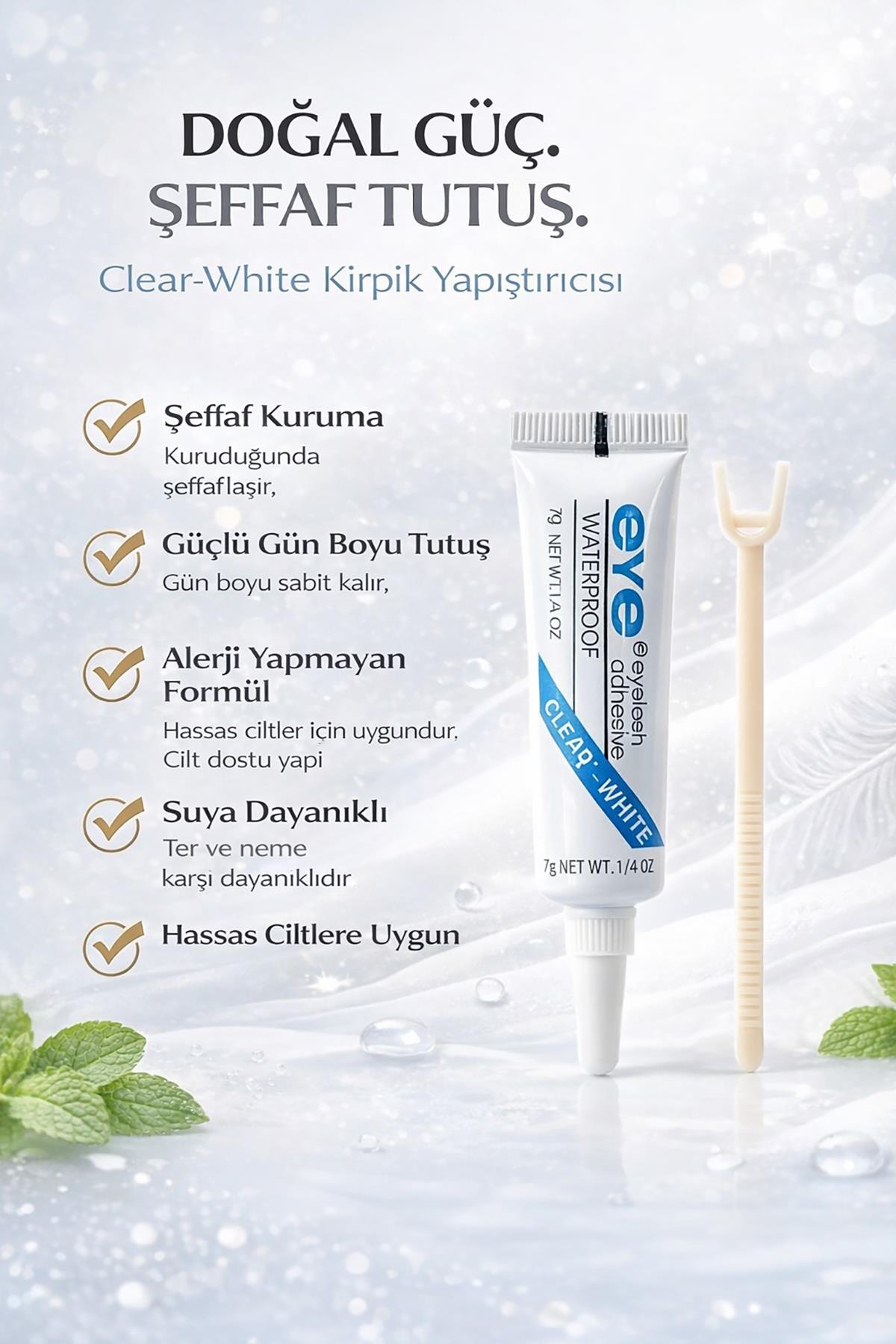 Siyah Renk Profesyonel Kirpik Yapıştırıcısı