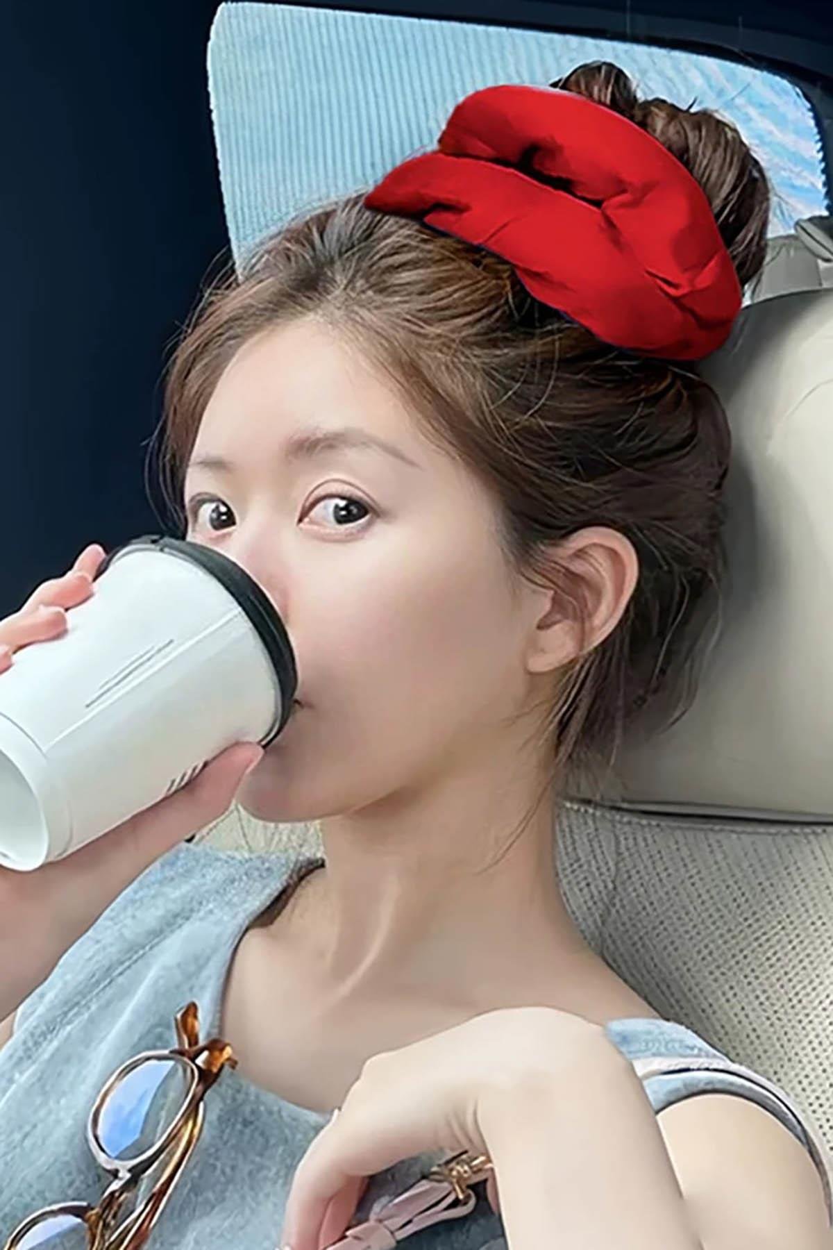 Kırmızı Renk Saten Kına Simit Toka Hediyelik