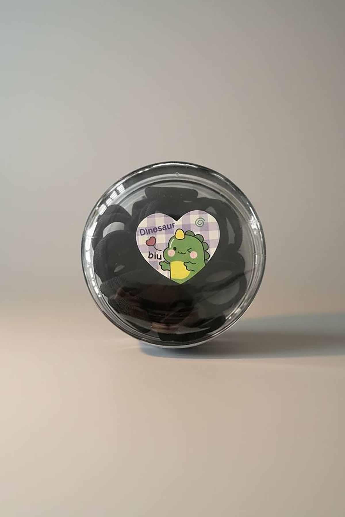 Siyah Renk Perma Ve Lastik Toka Set