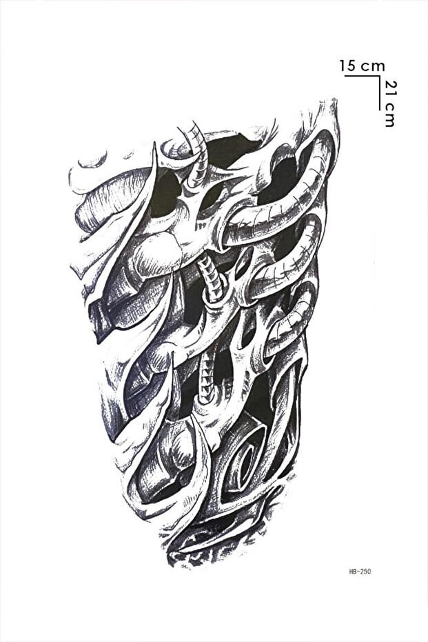 Makina Dövme Büyük Geçici Tattoo