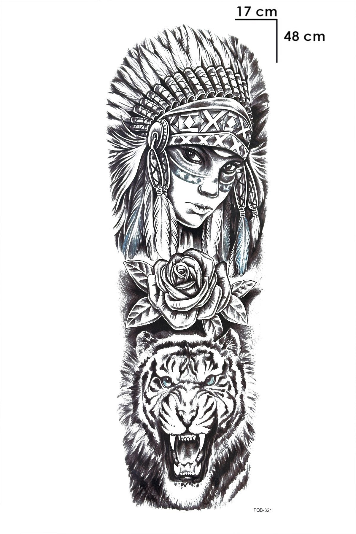 Kızılderili Kol Geçici Dövme Tattoo