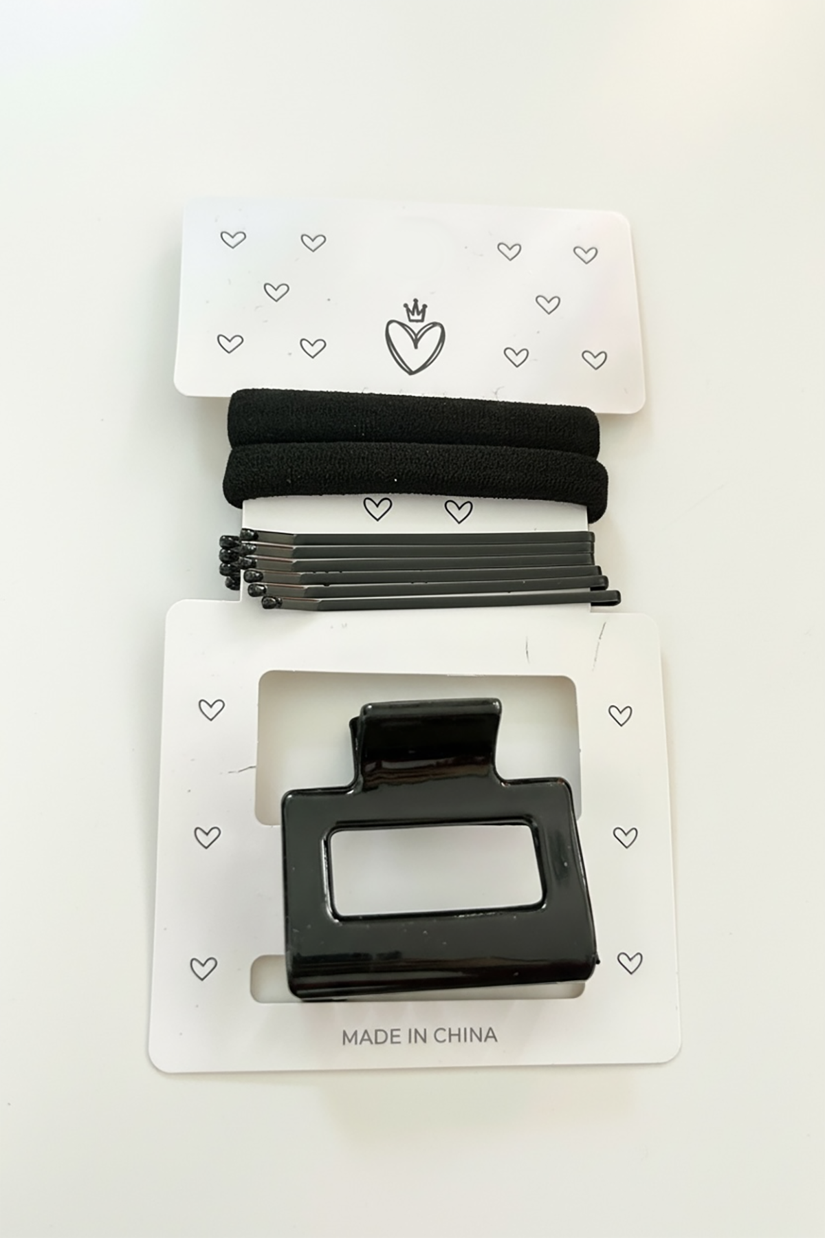 Siyah Renk Mandal Toka Tel Toka Ve Lastik Toka Set