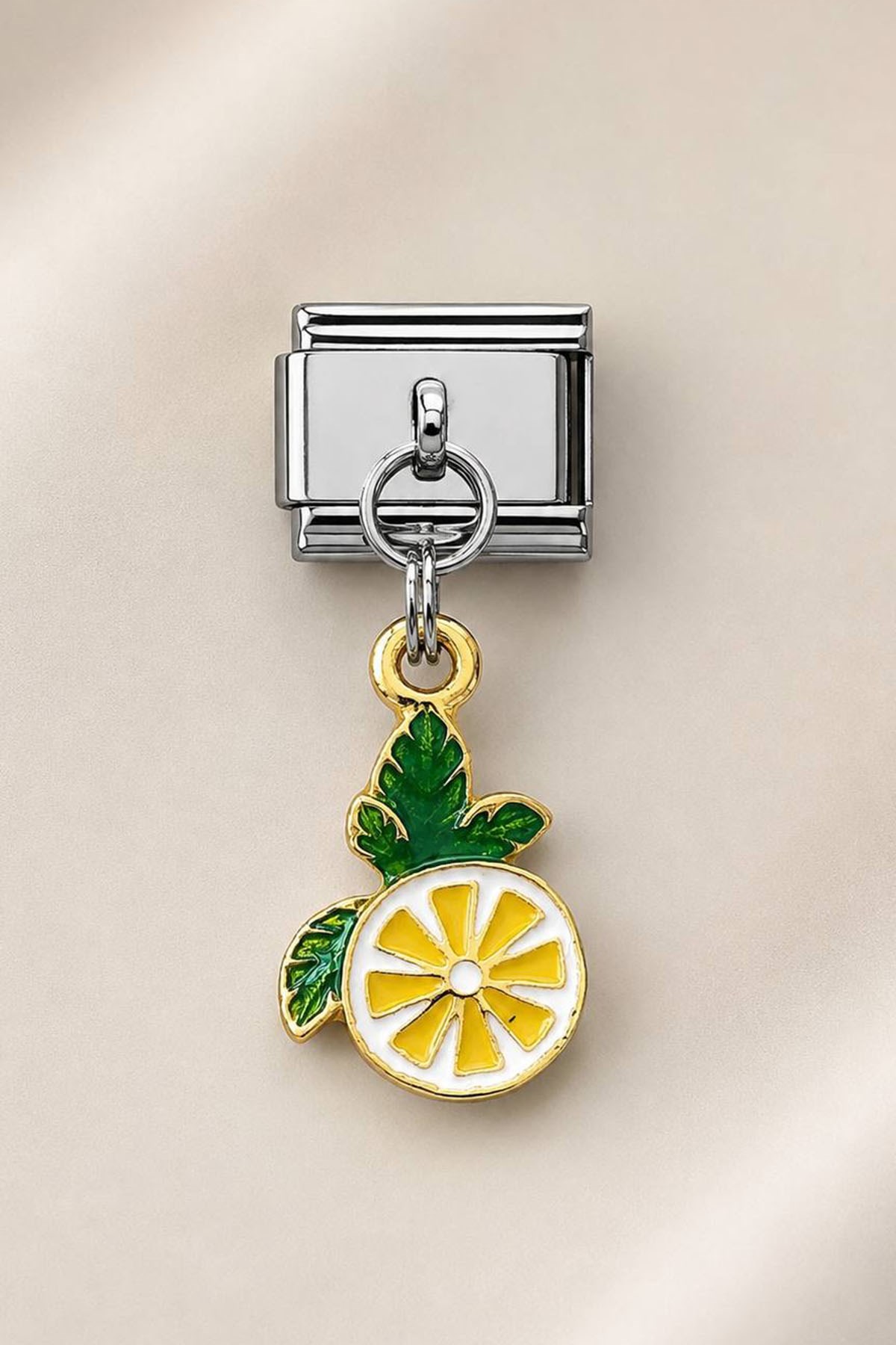 Gümüş Renk Limon Figürlü Çelik Nomination Charm (Tek)
