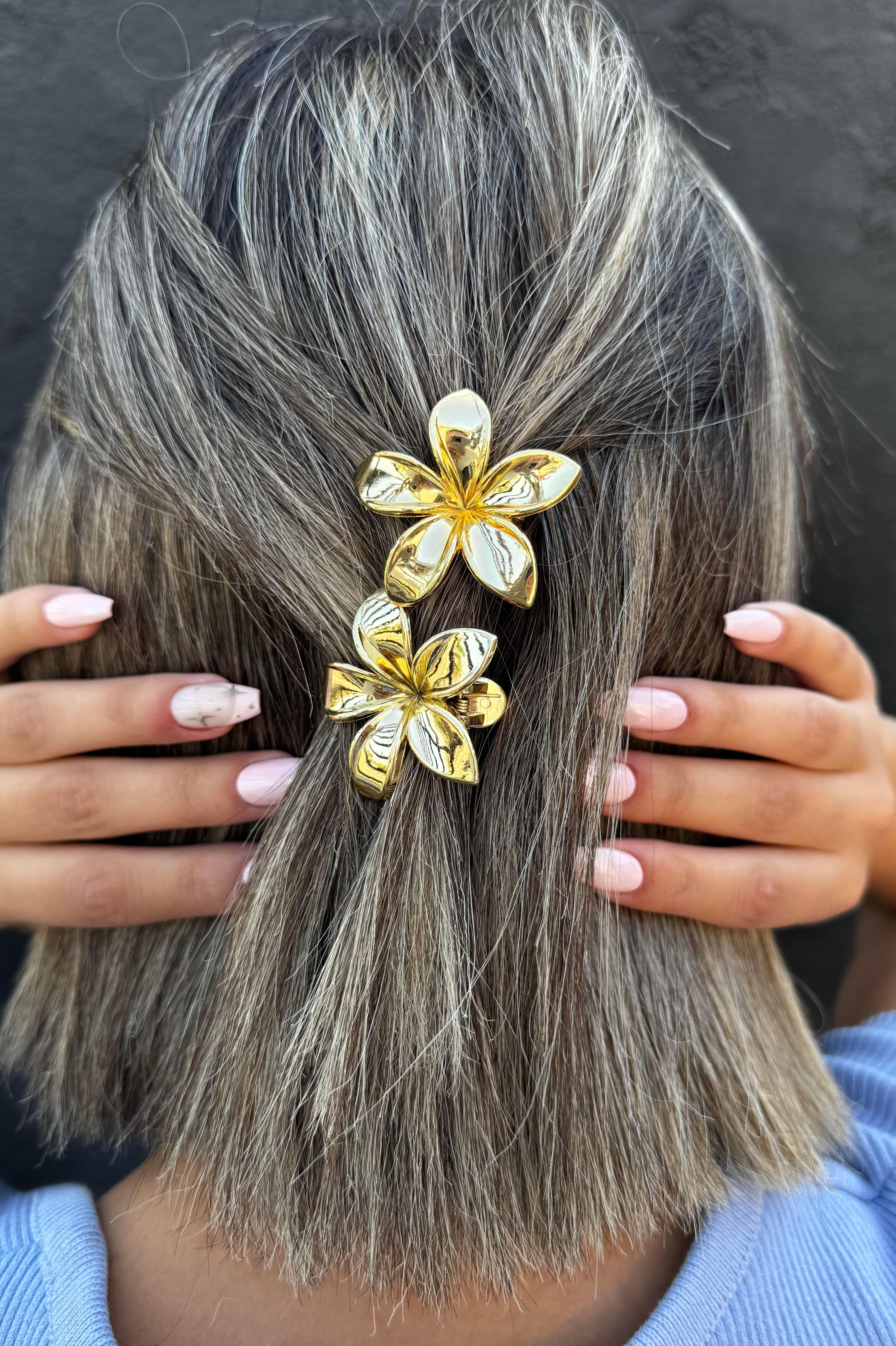 2'li Altın Renk Lotus Pens Toka Set