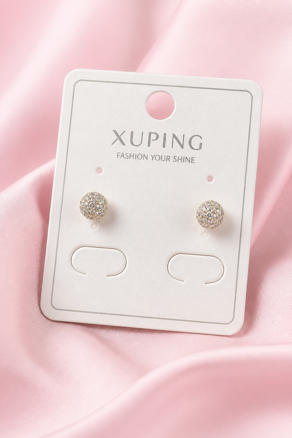 Altın Renk Taşlı Xuping Küpe (Çift)
