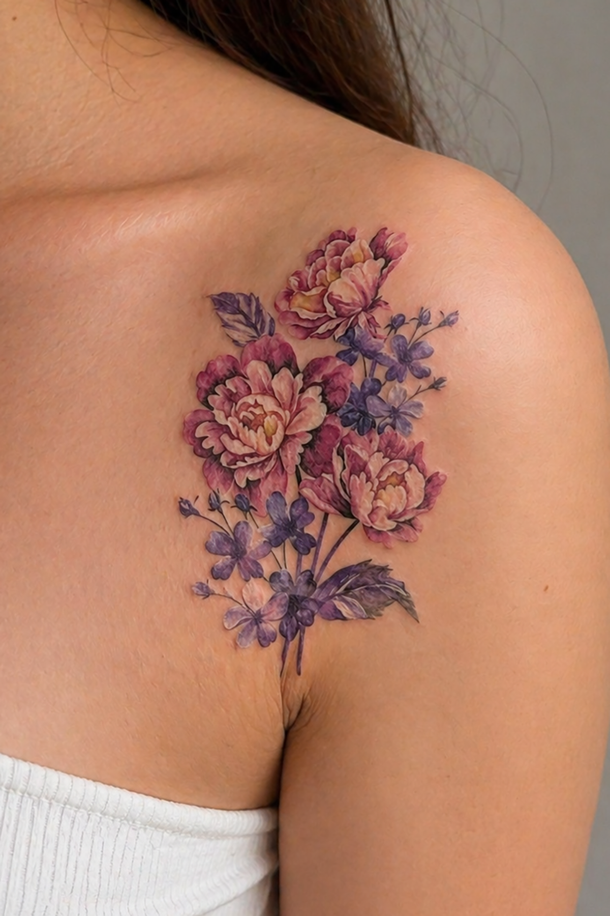 Geçici Çiçek Figürlü Mini Dövme Tattoo