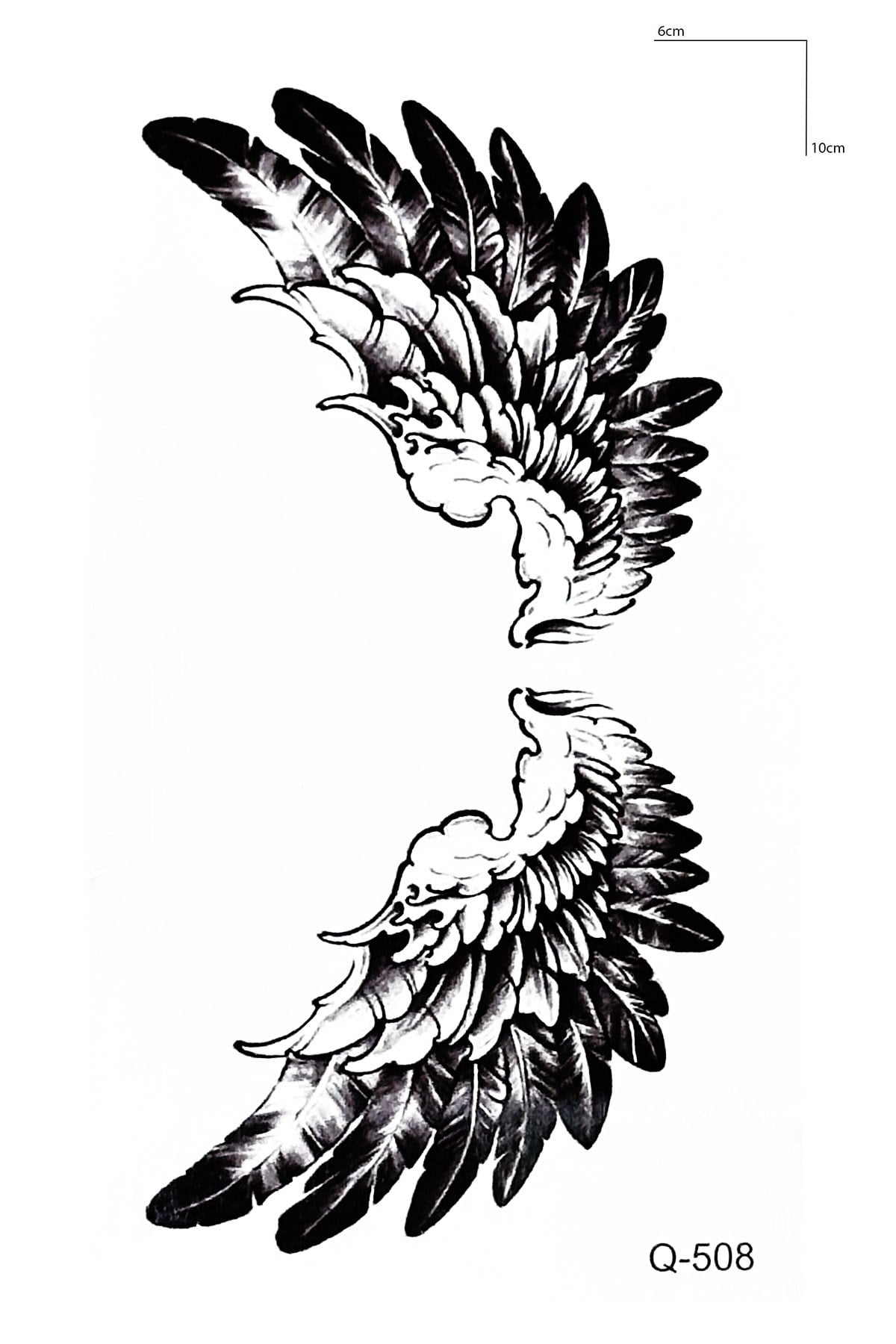 Melek Kanadı Mini Geçici Dövme Tattoo