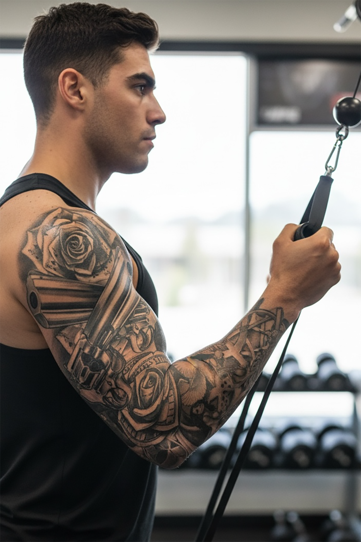 Geçici Silah Kol Dövme Tattoo