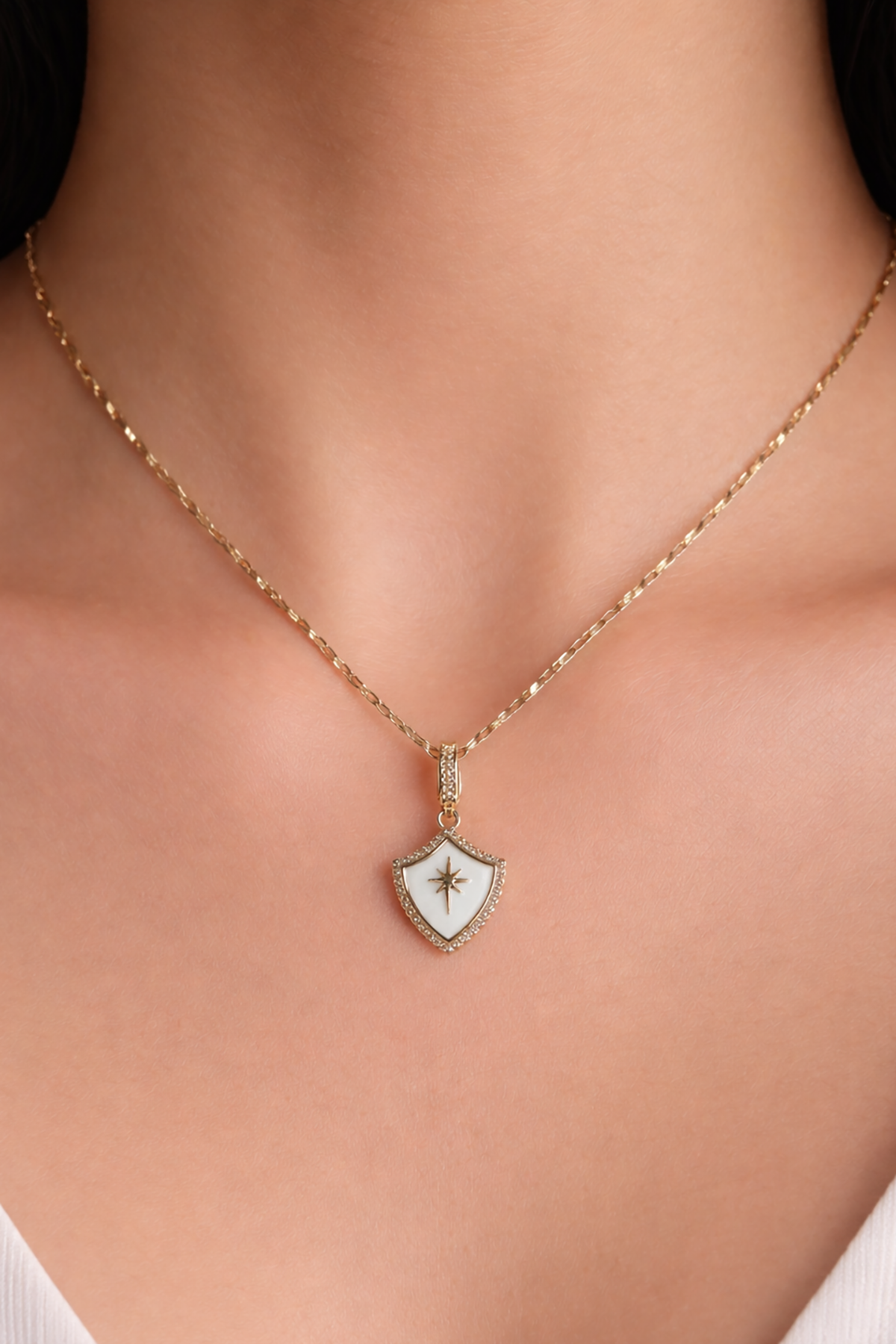 Altın Renk Çelik Y Kolye