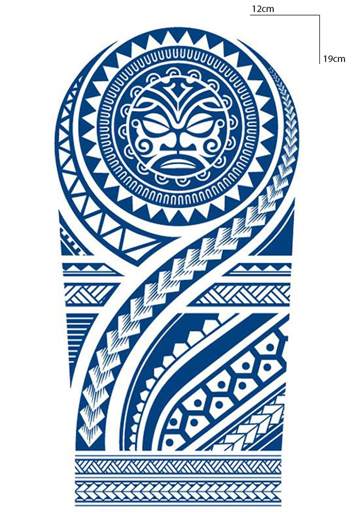 Tribal Figürlü 12 Saat Sonra Kararan Geçici Dövme Tattoo