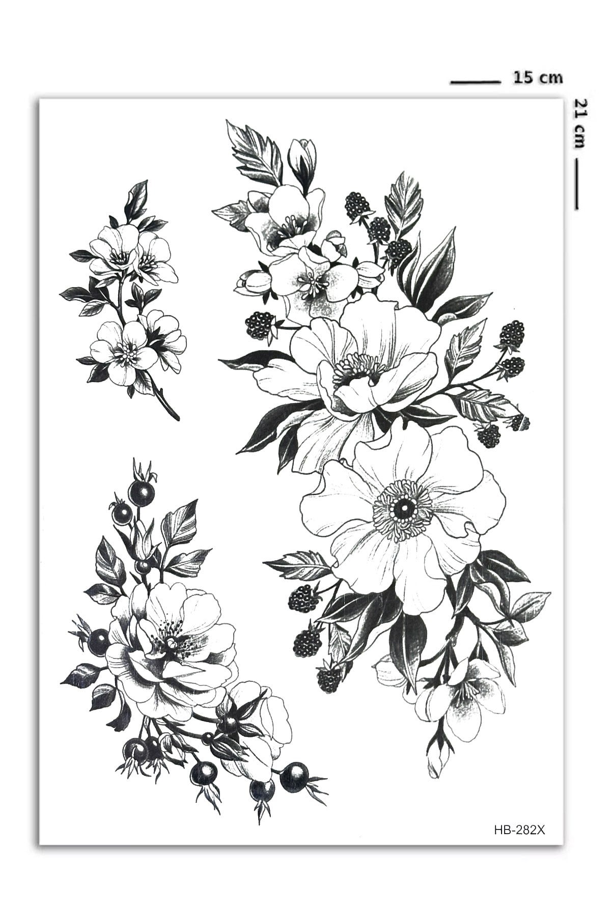 Çiçek Geçici Dövme Tattoo