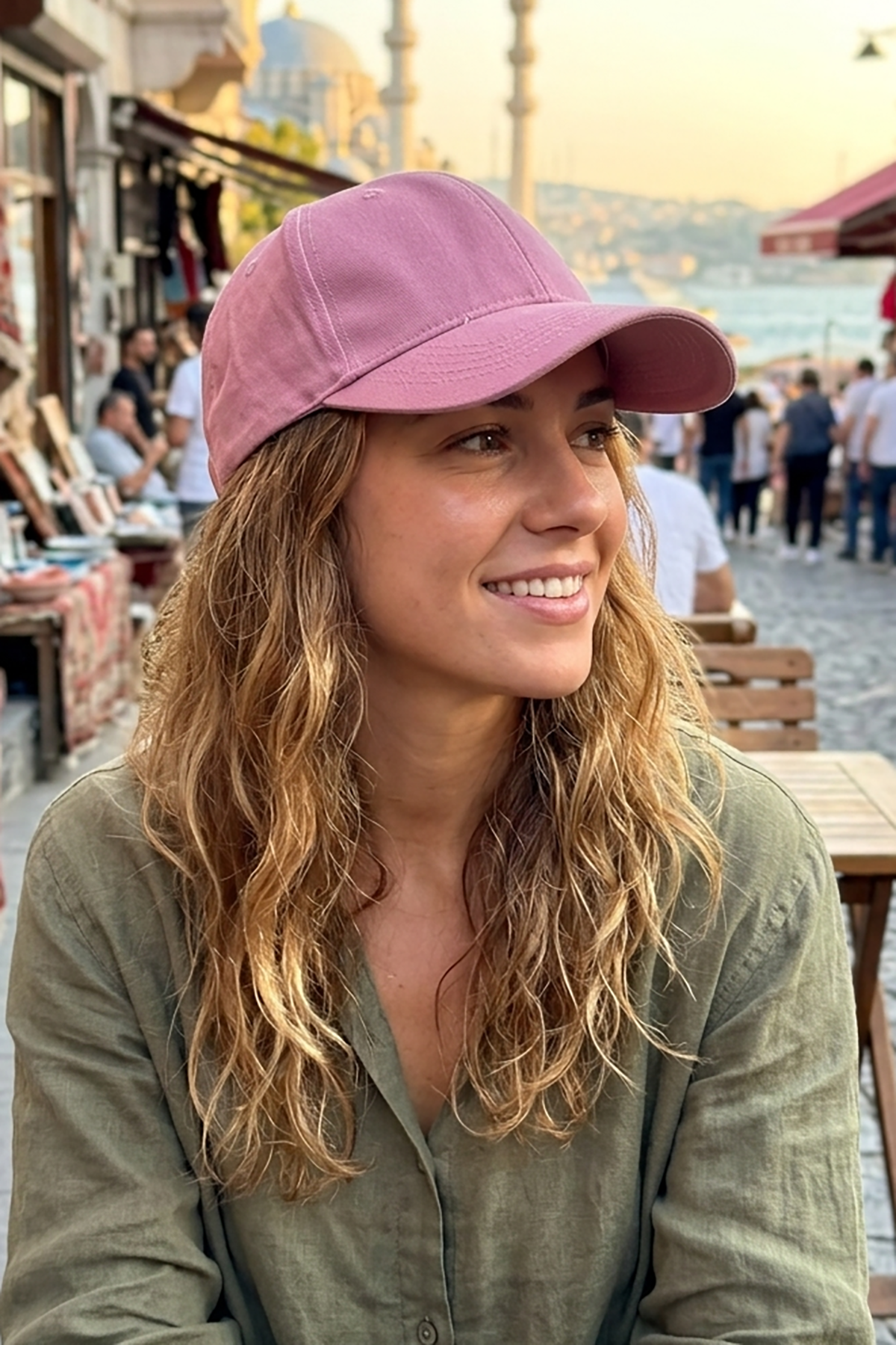 Açık Pembe Renk Unisex Şapka