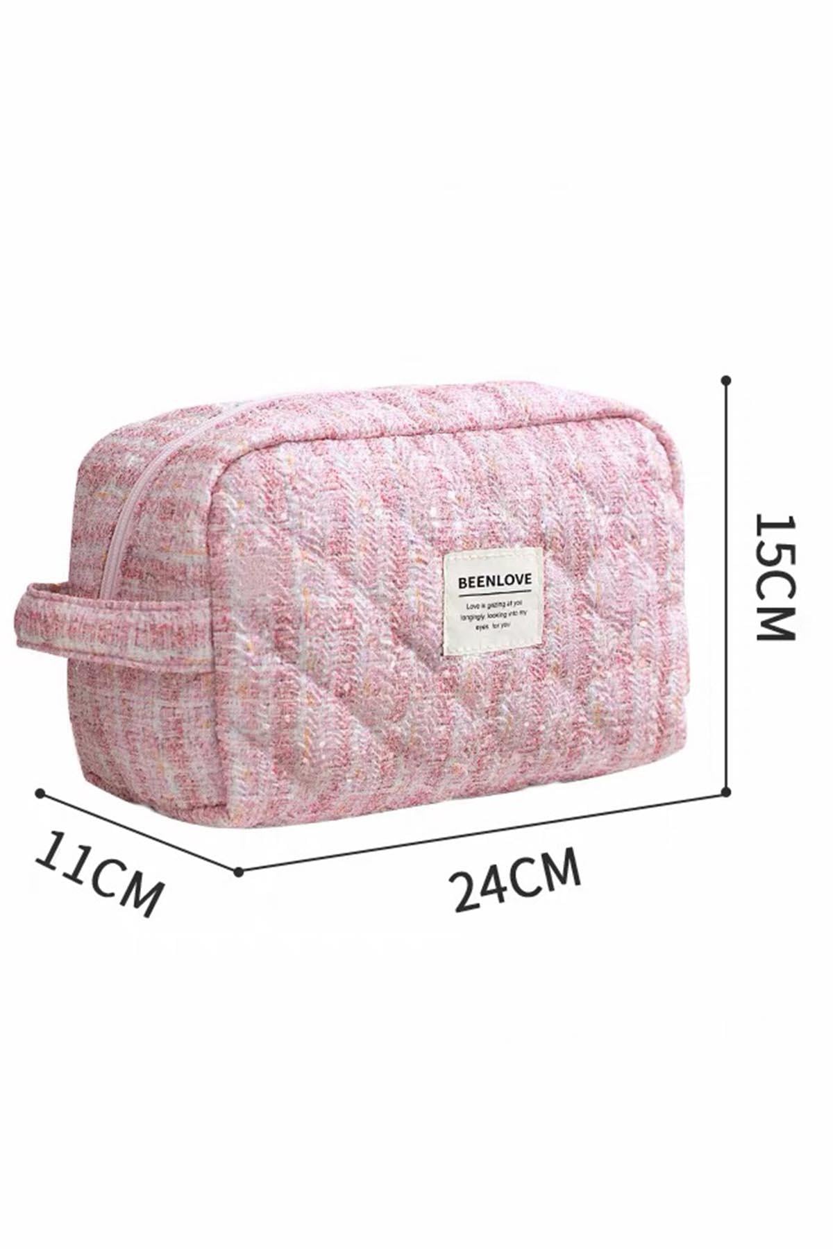 Pembe Renk Makyaj/Kozmetik Çantası