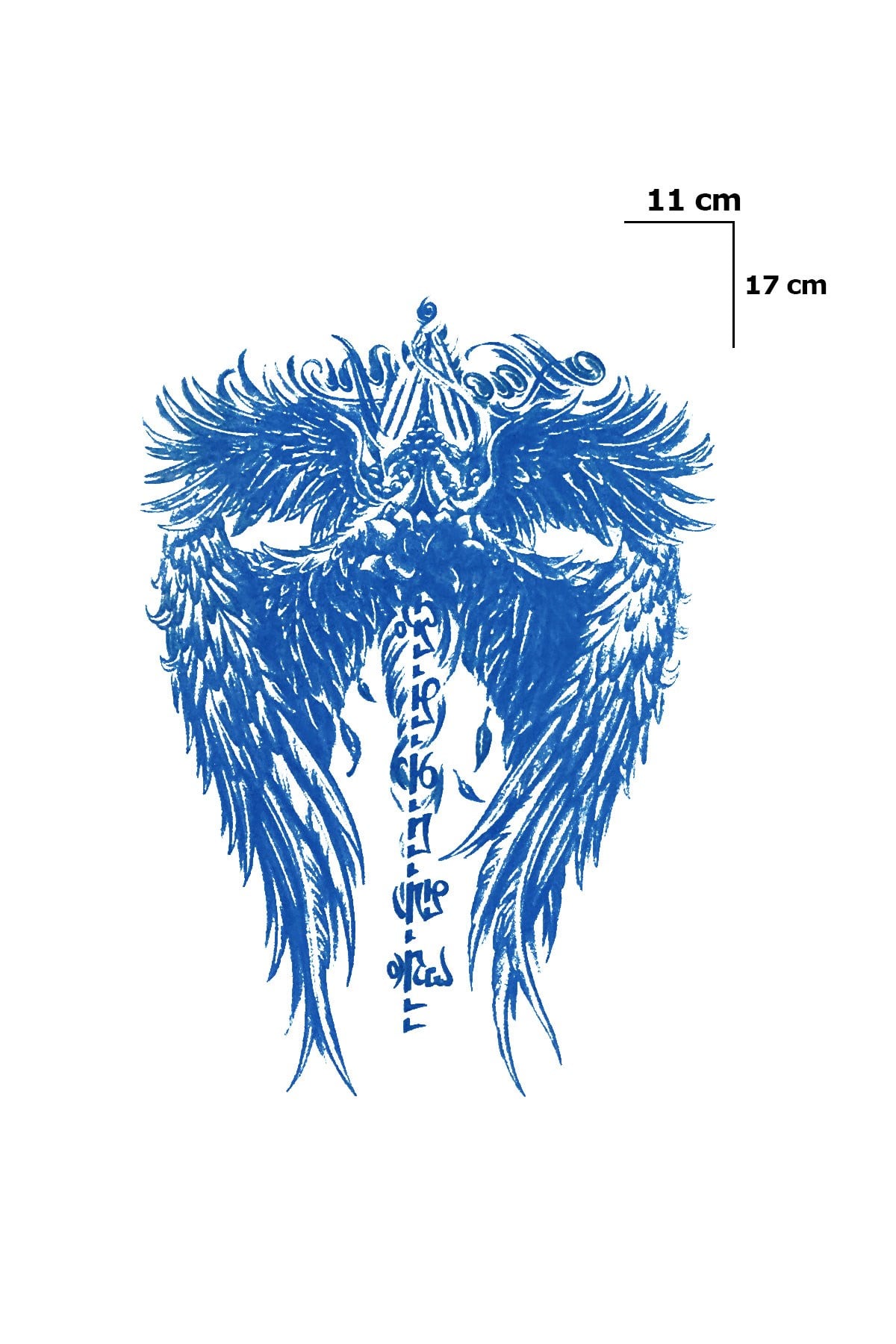 Kanat Sonradan Kararan Yarı Kalıcı Geçici Dövme Tattoo