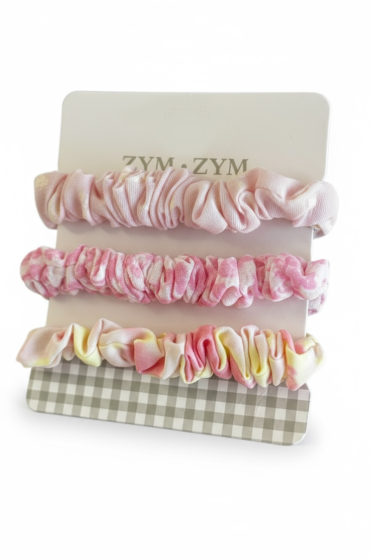 3'lü Pembe Renk Simit Toka Set